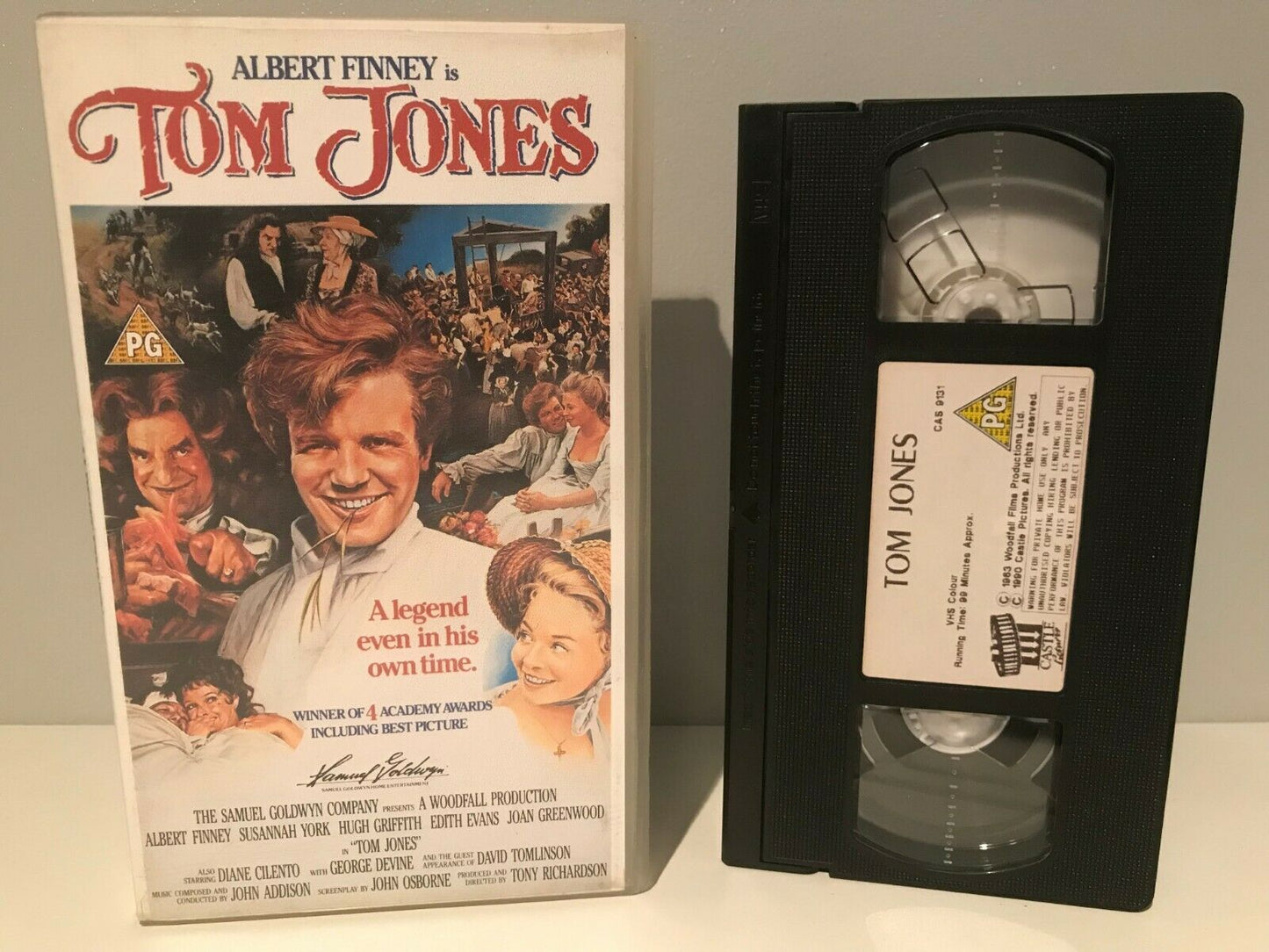 Tom Jones (1963); [Tony Richardson]: Historical Adventure - Albert Finney - VHS-