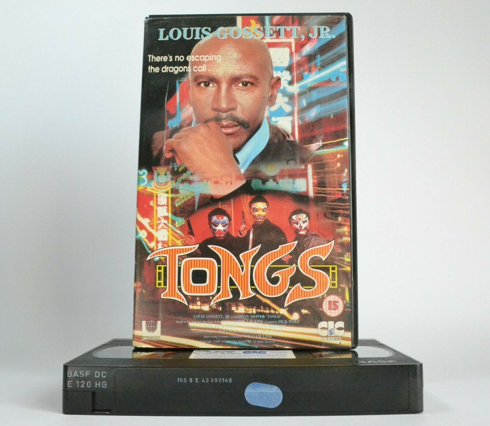 Tongs: Made For T.V. - Adventure - Chinatown Action - Louis Gossett Jr. - VHS-