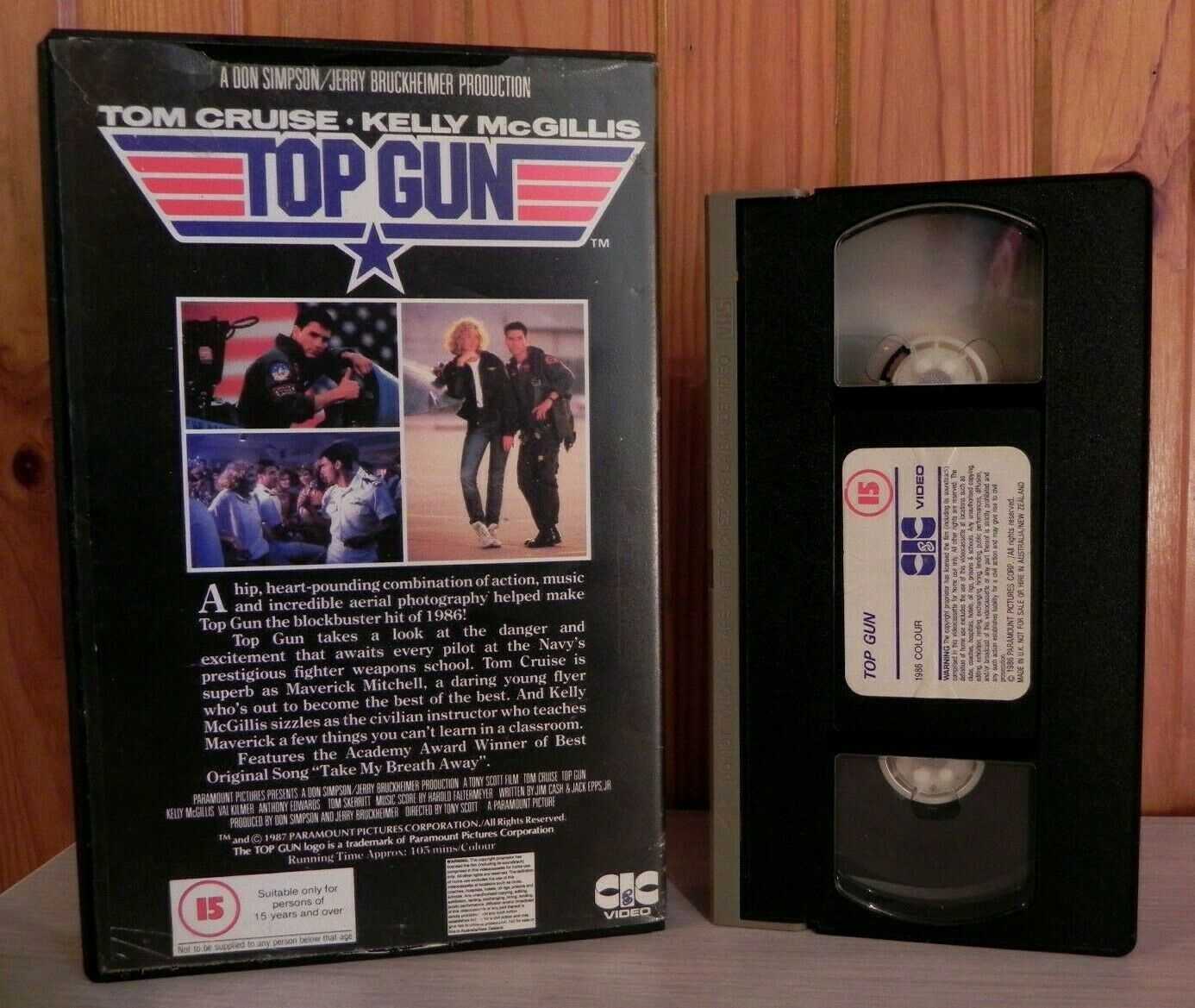 Top Gun (1987); [CIC Large Box] Cult Action - Tom Cruise / Kelly McGillis - VHS-