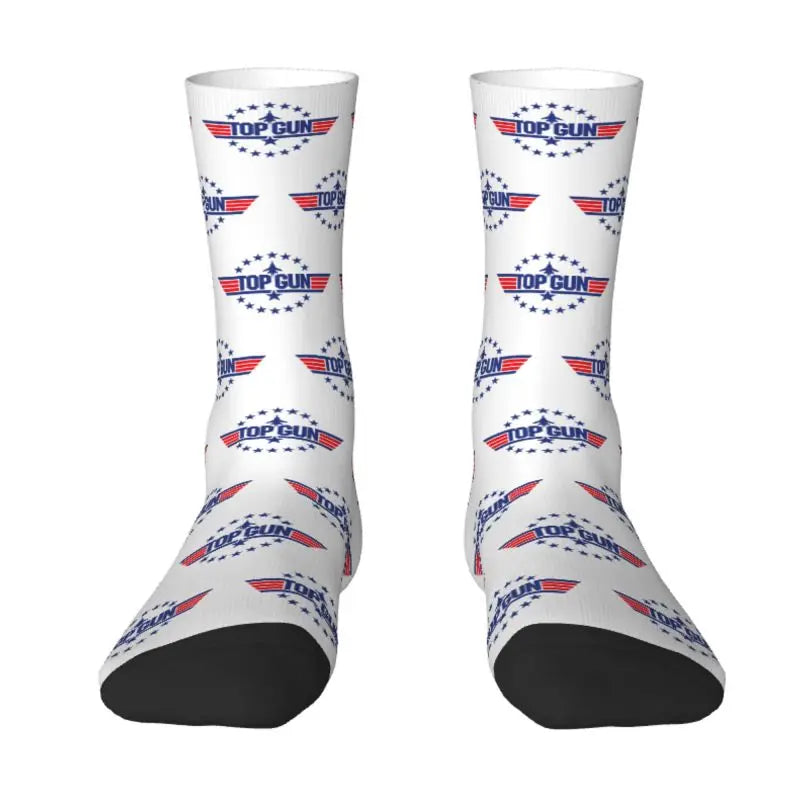 Top Gun Maverick Dress Socks - Warm Fashion Crew for Men & Women - Tom Cruise Movie Inspired-15-Crew Socks-