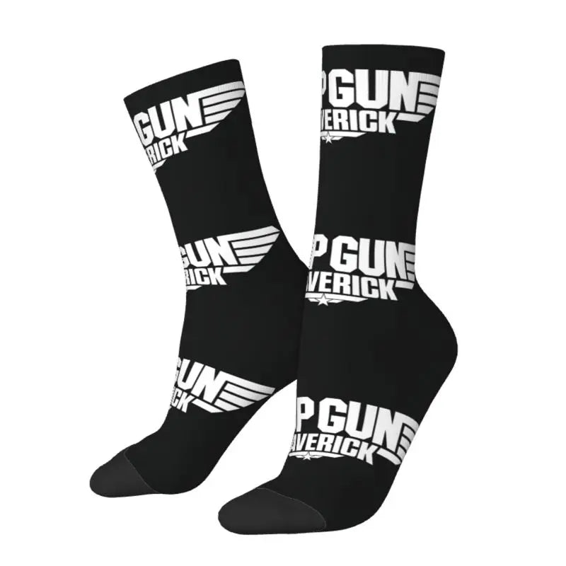 Top Gun Maverick Dress Socks - Warm Fashion Crew for Men & Women - Tom Cruise Movie Inspired-