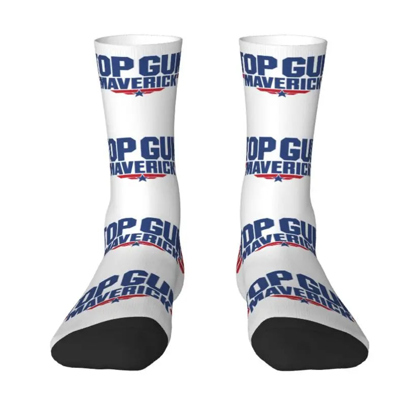 Top Gun Maverick Dress Socks - Warm Fashion Crew for Men & Women - Tom Cruise Movie Inspired-5-Crew Socks-