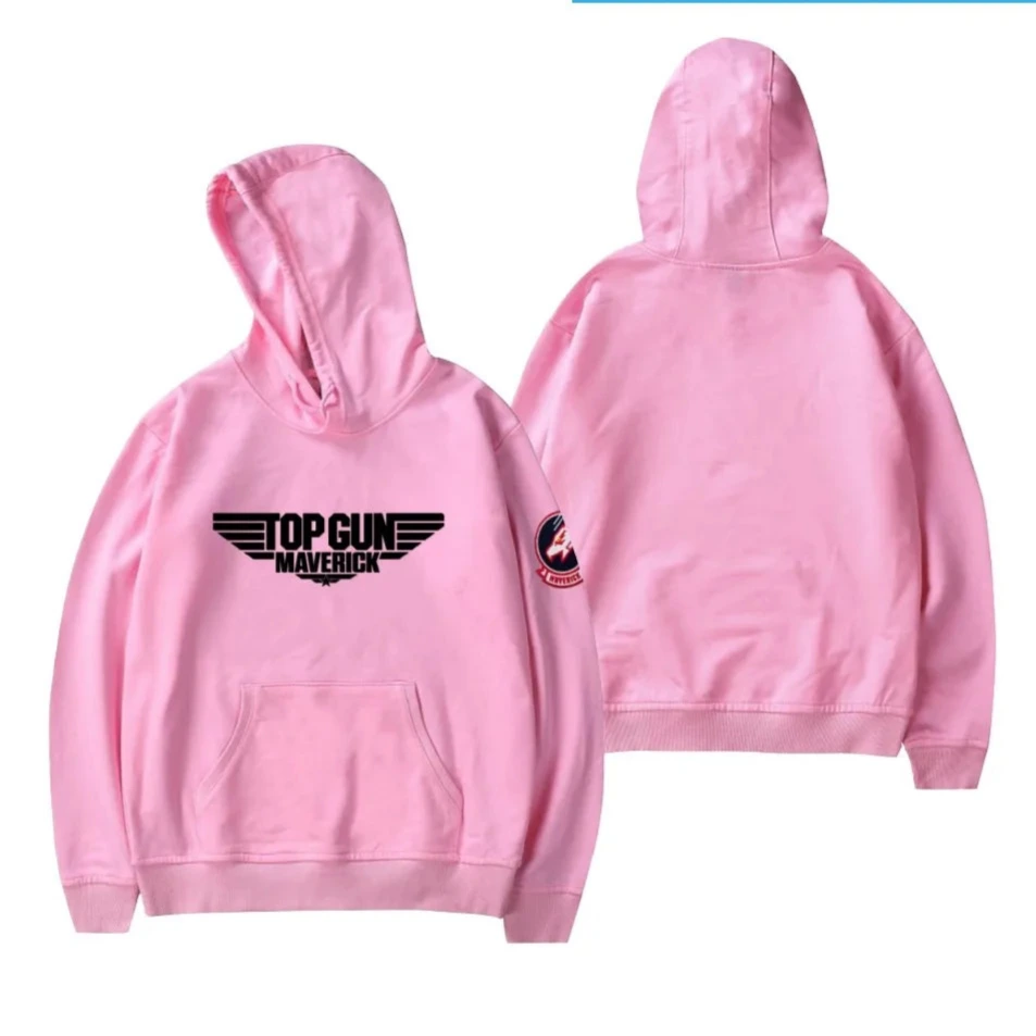 Top Gun Maverick Hoodie - Classic Action Streetwear - Hoodie Mac for Action Fans-Pink-XXS-