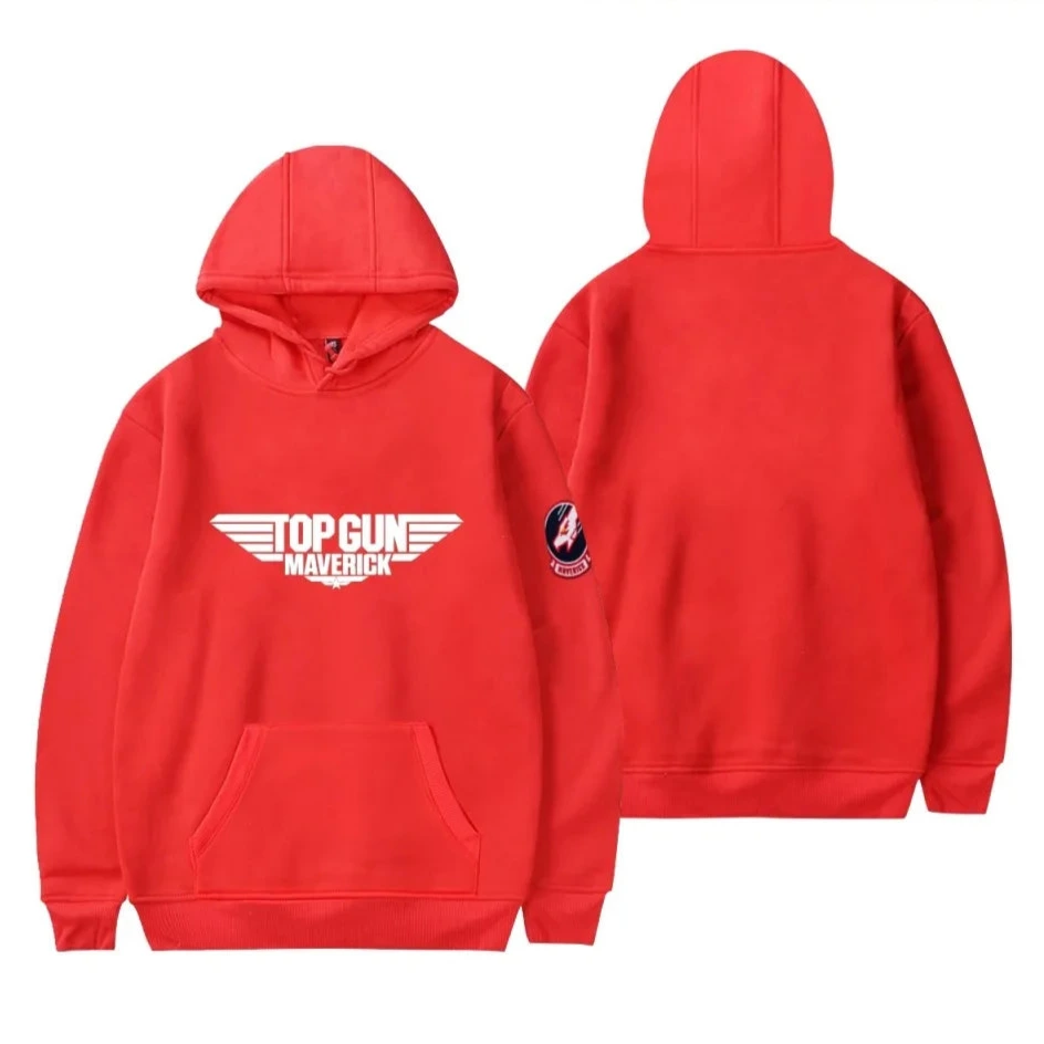 Top Gun Maverick Hoodie - Classic Action Streetwear - Hoodie Mac for Action Fans-Red-4XL-