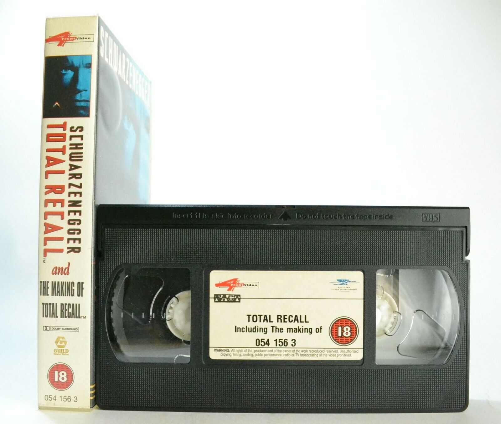 Total Recall (And The Making Of): Dystopian Sci-Fi - A.Schwarzenegger - Pal VHS-