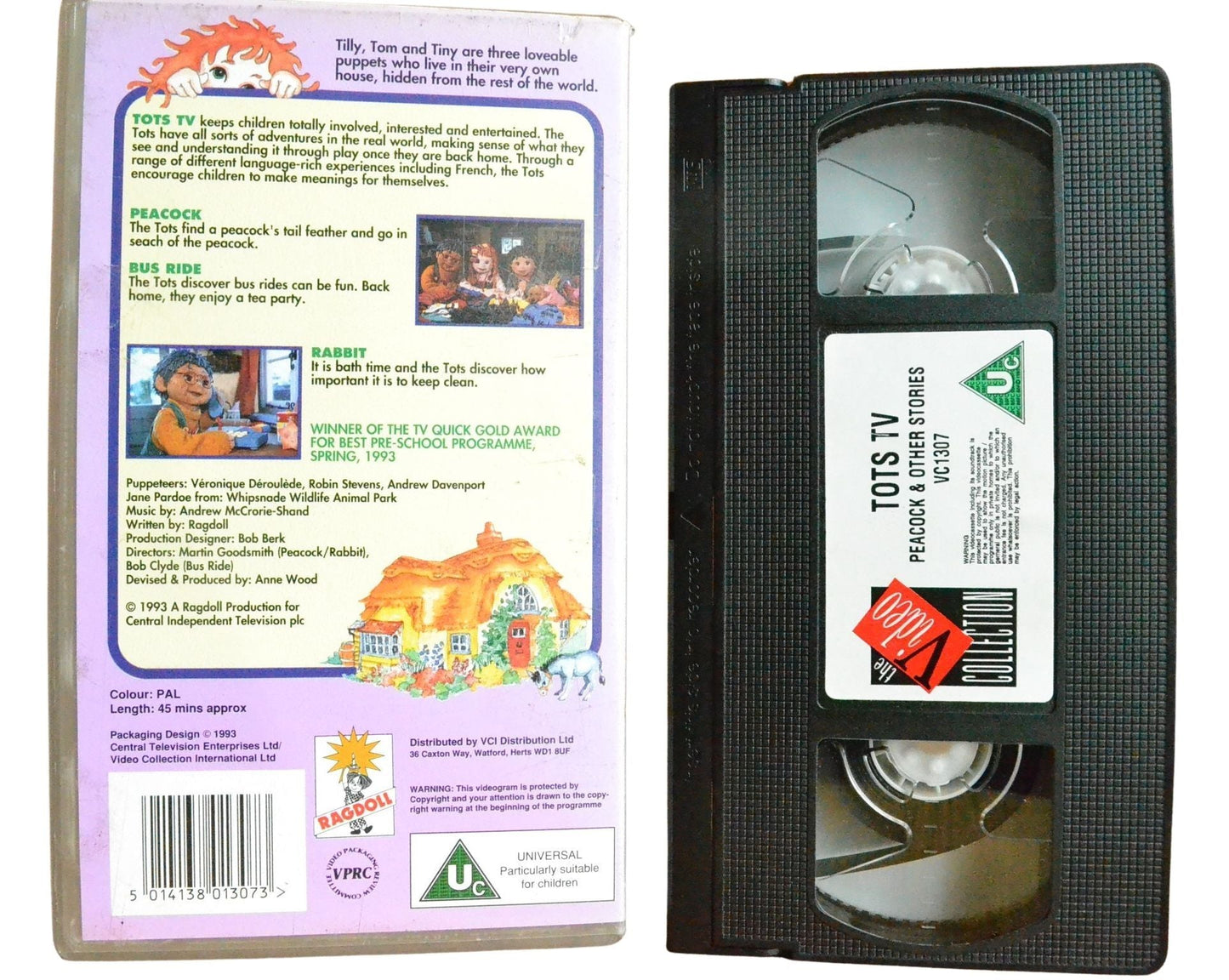 Tots TV: Peacock and Other Stories - Children’s - Pal VHS-