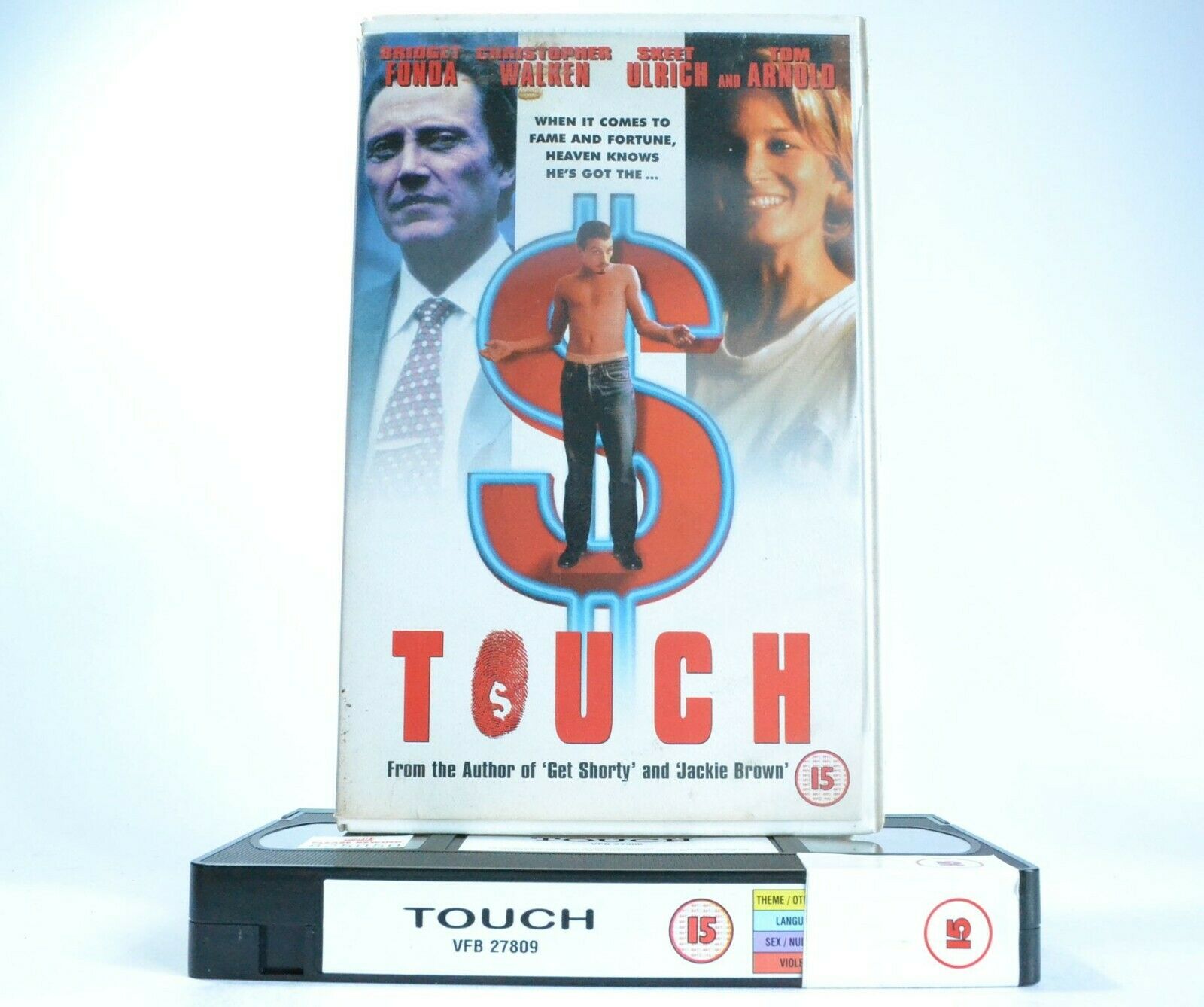 Touch - Elmore Leonard - Black Comedy - Large Box - Christopher Walken - VHS-