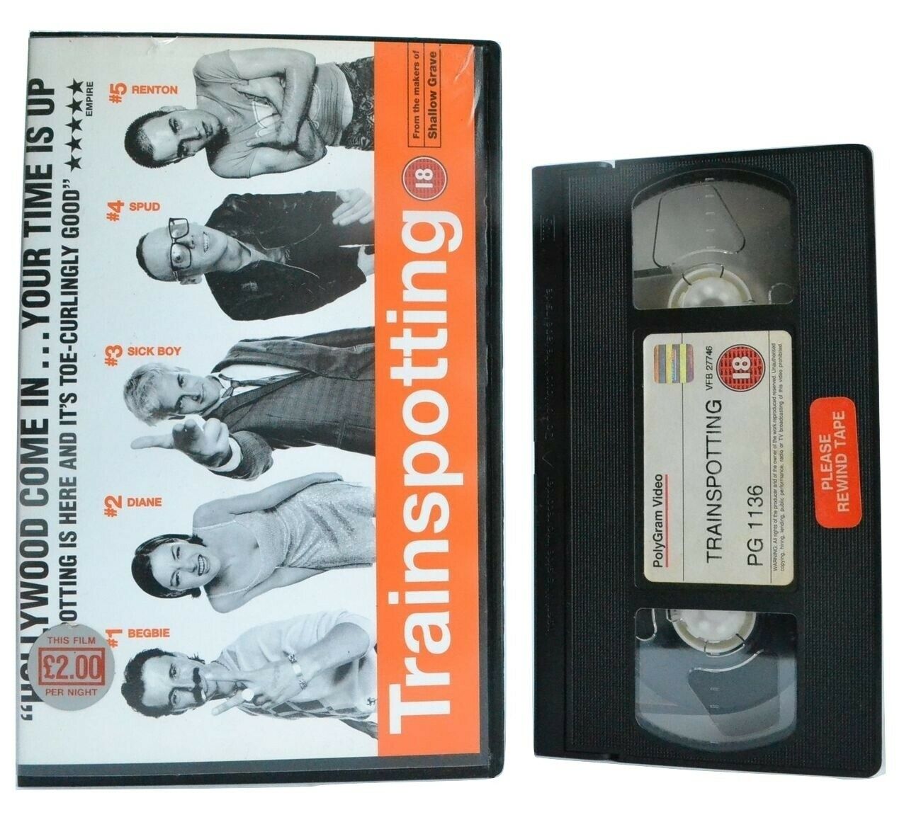 Trainspotting (1996): Film By Danny Boyle - Black Comedy - Ewan McGregor - VHS-