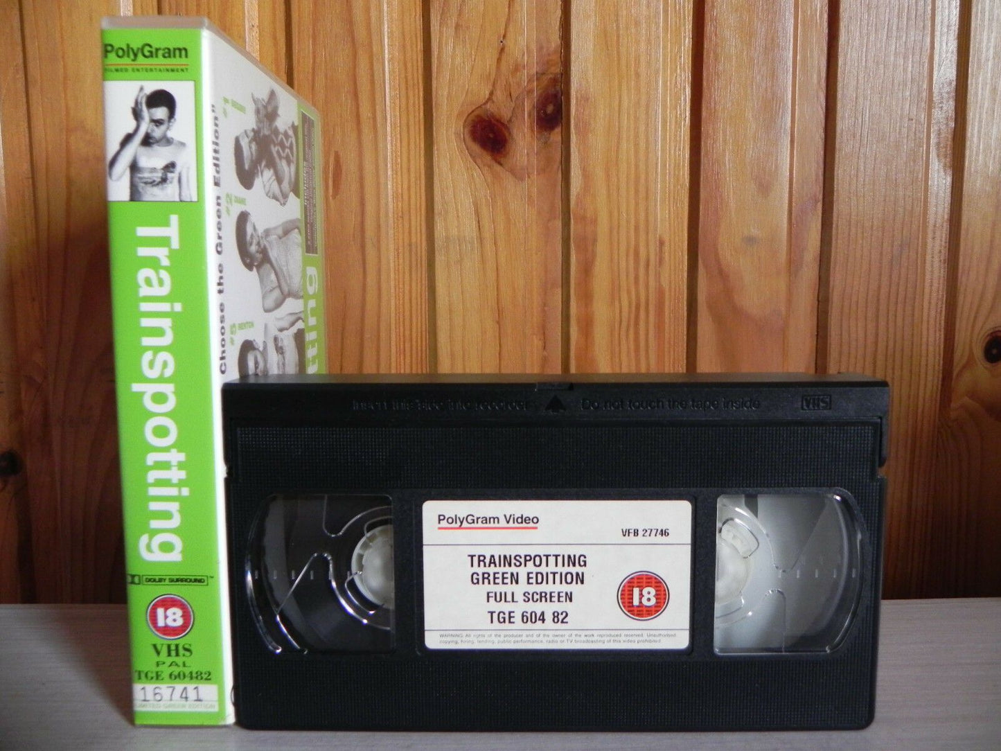 Trainspotting - PolyGram - Cert (18) - Ewan McGregor - Kelly McDonald - VHS-