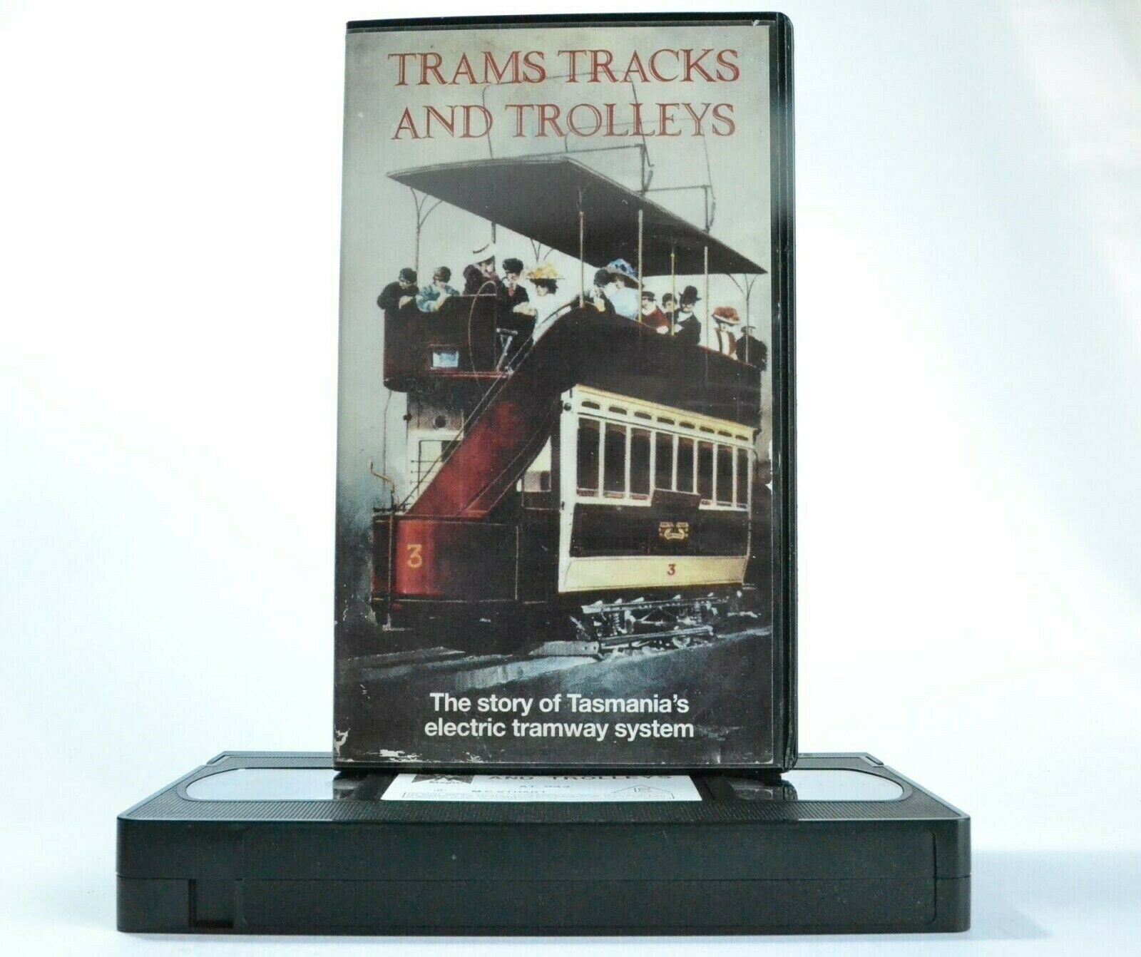 Trams Tracks And Trolleys (1993): Tasmania's Electric Tramway System - Pal VHS-