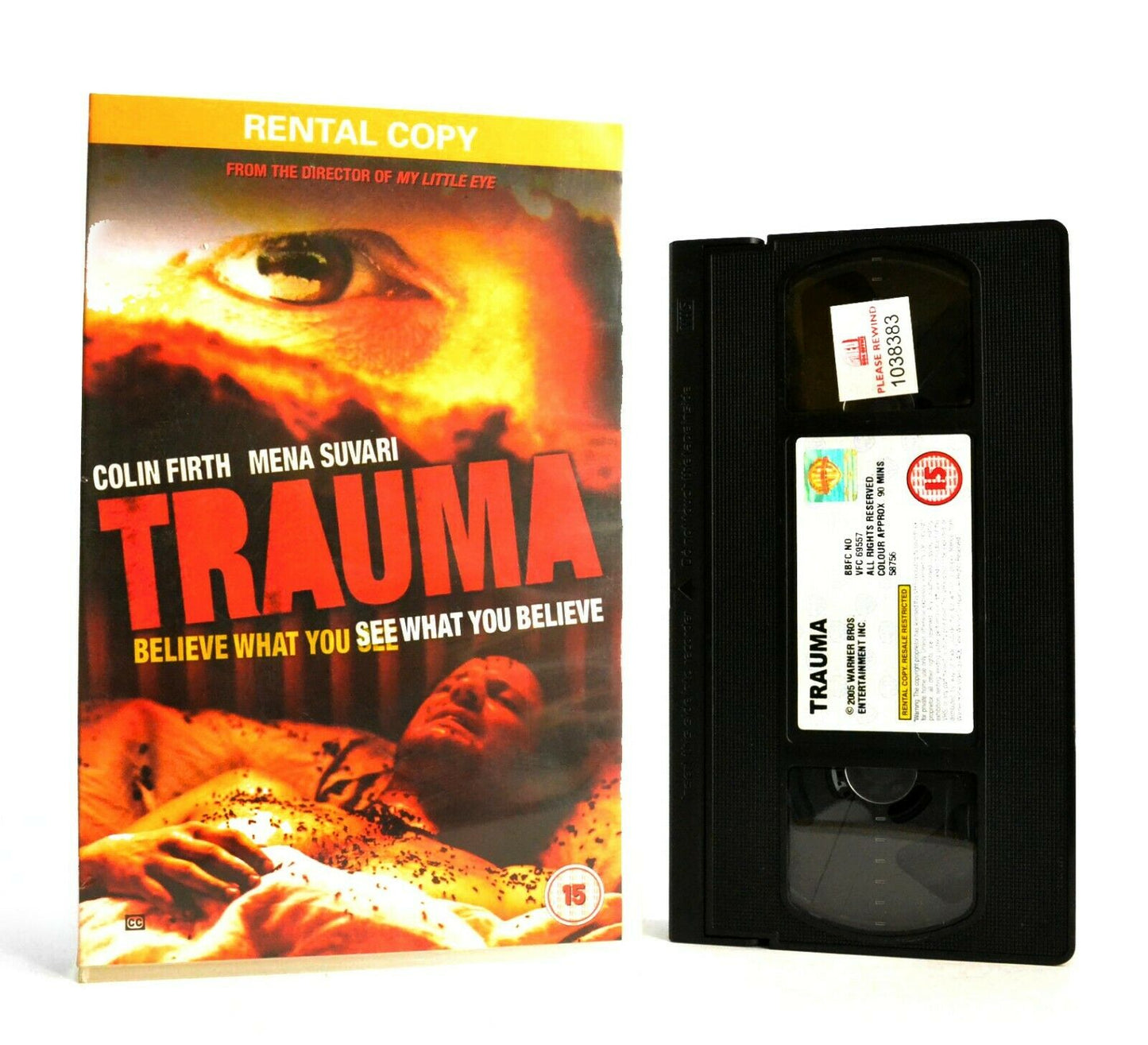 Trauma: Gripping Thriller - Large Box - Ex-Rental - C.Firth/M.Suvari - Pal VHS-