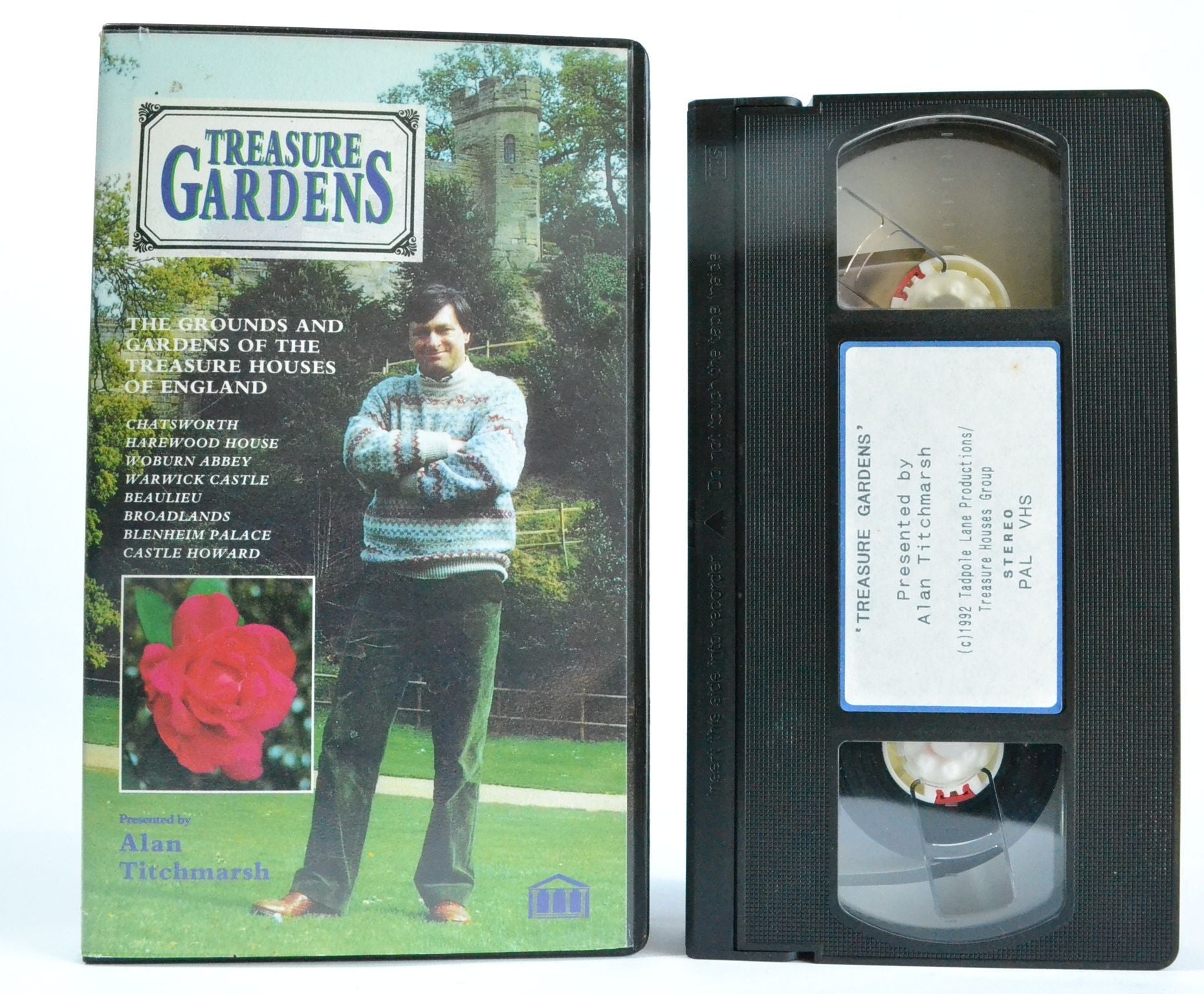 Treasure Gardens: Titchmarsh - Chatsworth, Harewood, Woburn, Beaulieu - VHS-