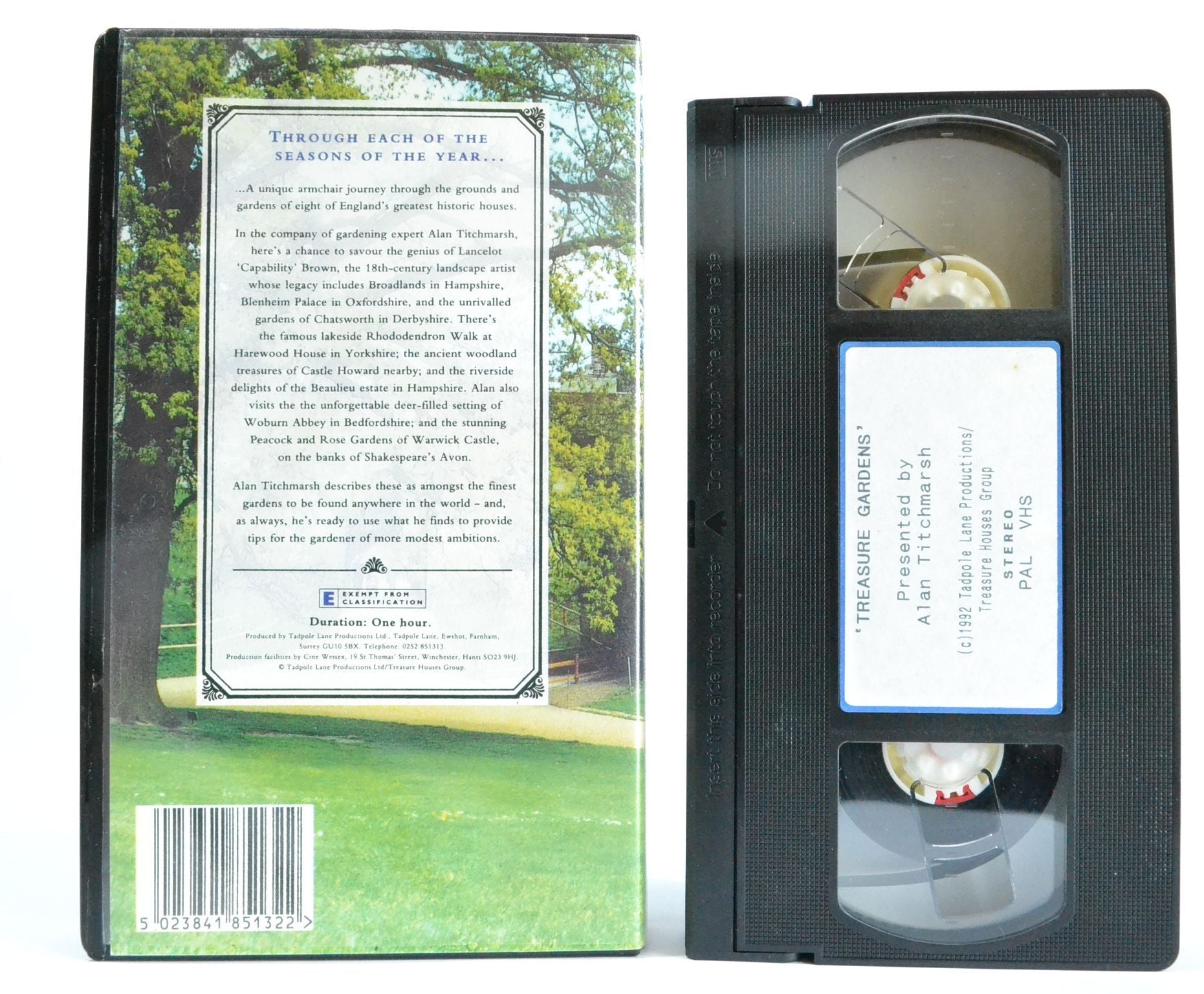 Treasure Gardens: Titchmarsh - Chatsworth, Harewood, Woburn, Beaulieu - VHS-