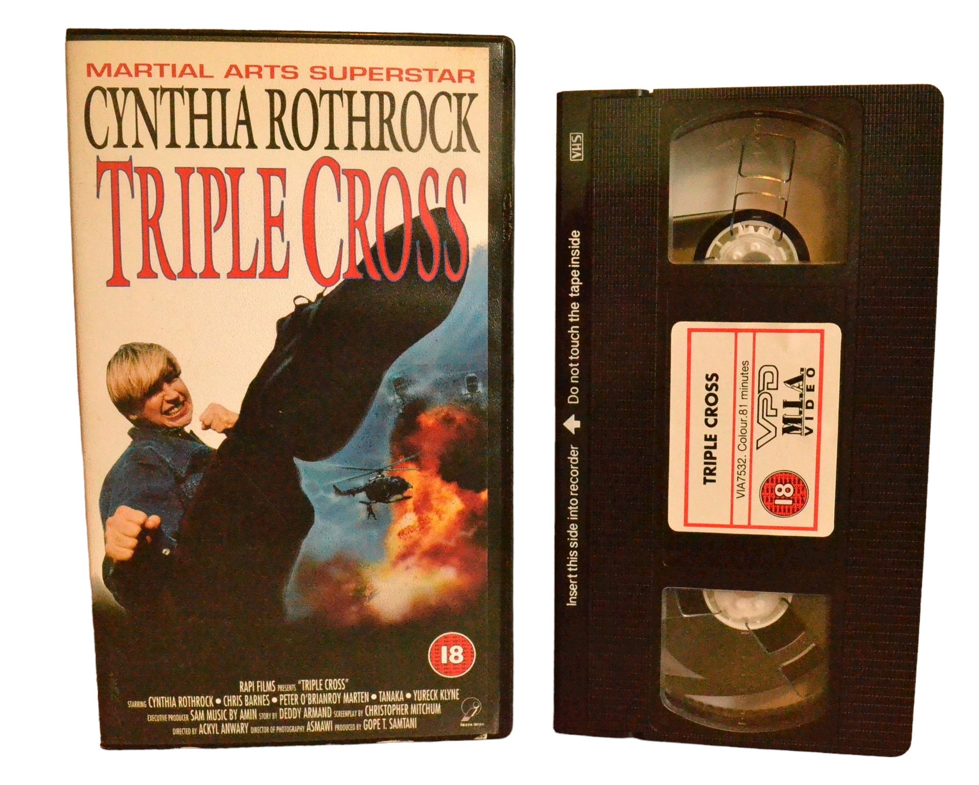 Triple Cross - Cynthia Rothrock - M.I.A Video - Action - Pal - VHS-