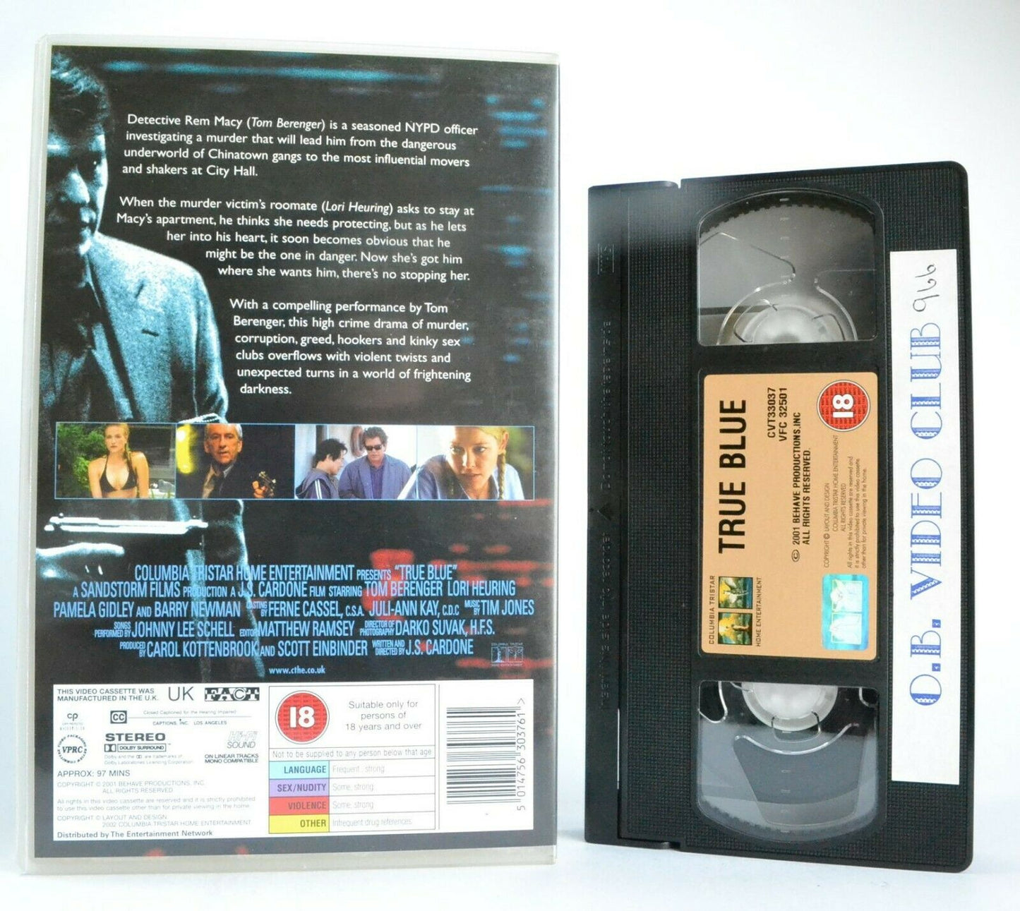 True Blue: Crime Drama (2001) - Large Box - Dangerous Chinatown Gangs - Pal VHS-