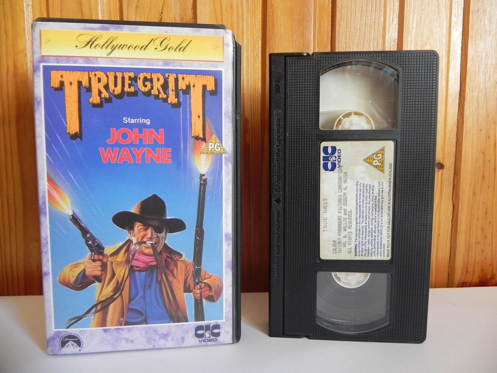 True Grit - CIC Video - Classic Western - Hollywood Gold - John Wayne - Pal VHS-