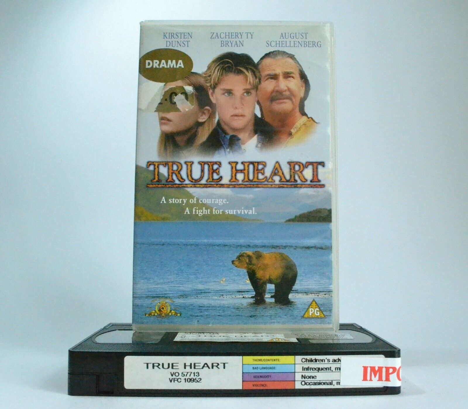 True Heart: (1997) Adventure - Canadian Wilderness - British Columbia - Pal VHS-