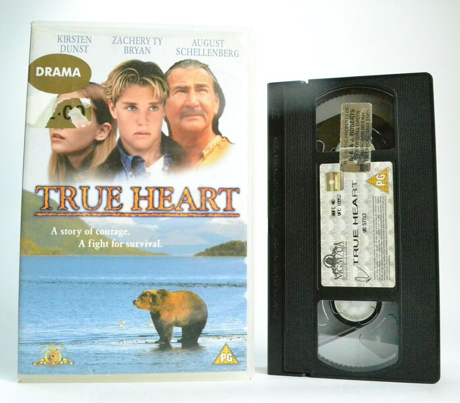 True Heart: (1997) Adventure - Canadian Wilderness - British Columbia - Pal VHS-