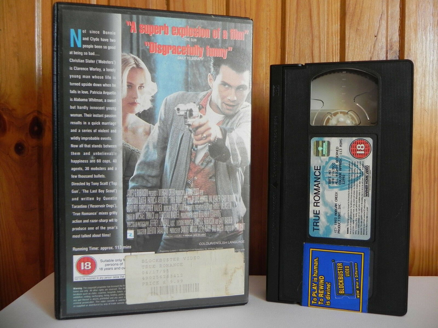 True Romance: Slater/Kilmer/Oldman/Arquette/Pitt/Hopper/Walken/Samuel.L - VHS-