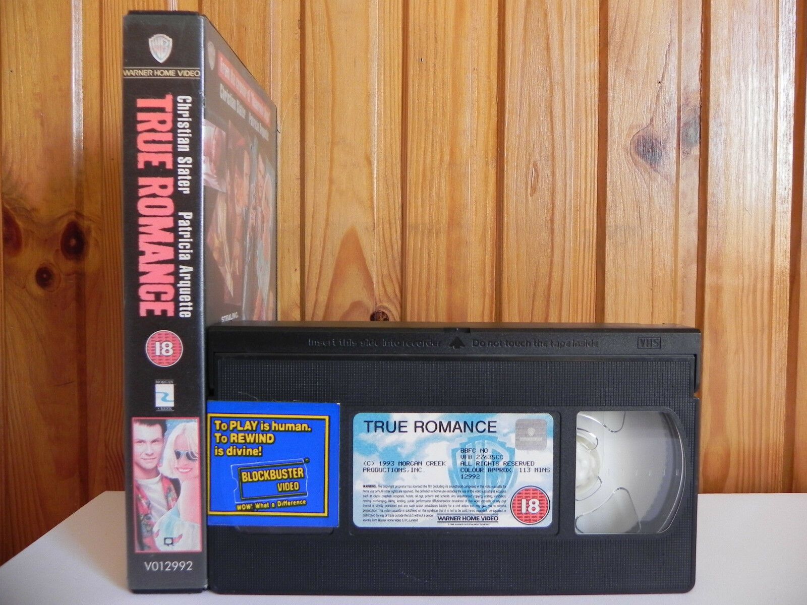 True Romance: Slater/Kilmer/Oldman/Arquette/Pitt/Hopper/Walken/Samuel.L - VHS-