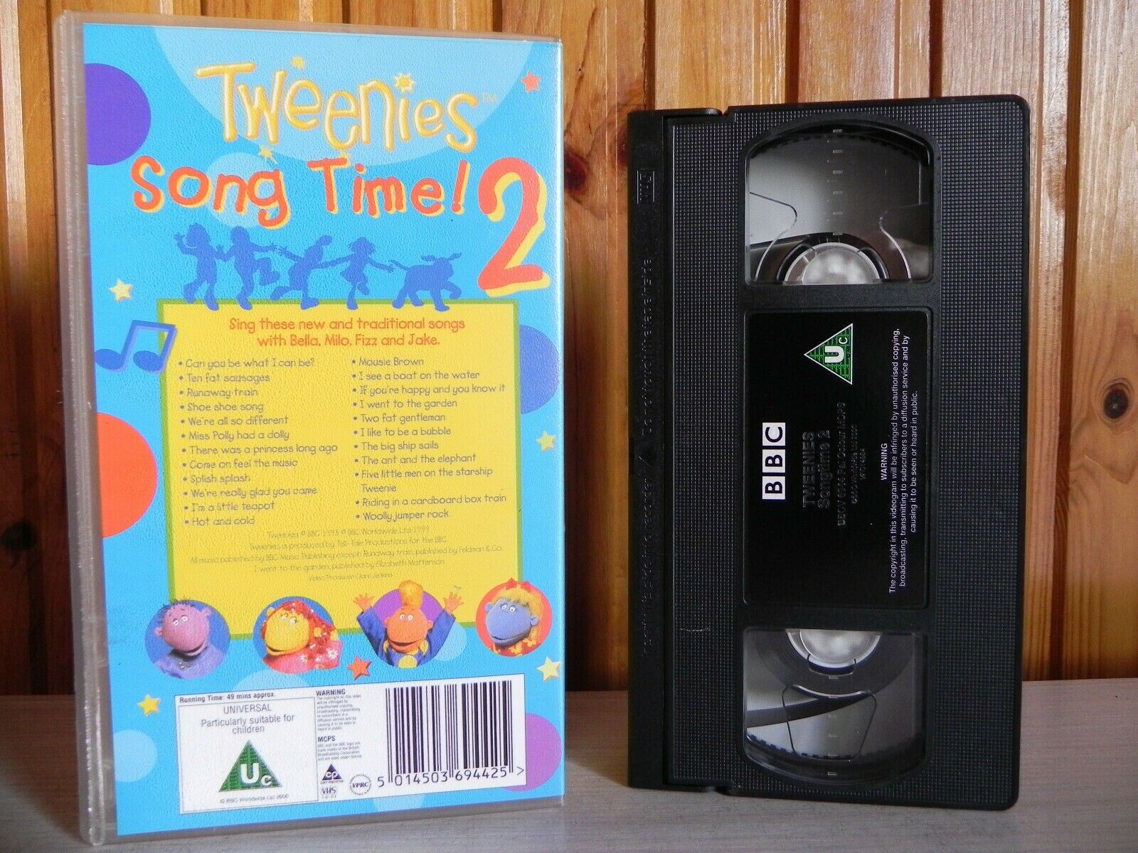 Tweenies - Song Time 2 - BBC - Runaway Train - Mousie Brown - Hot And Cold - VHS-