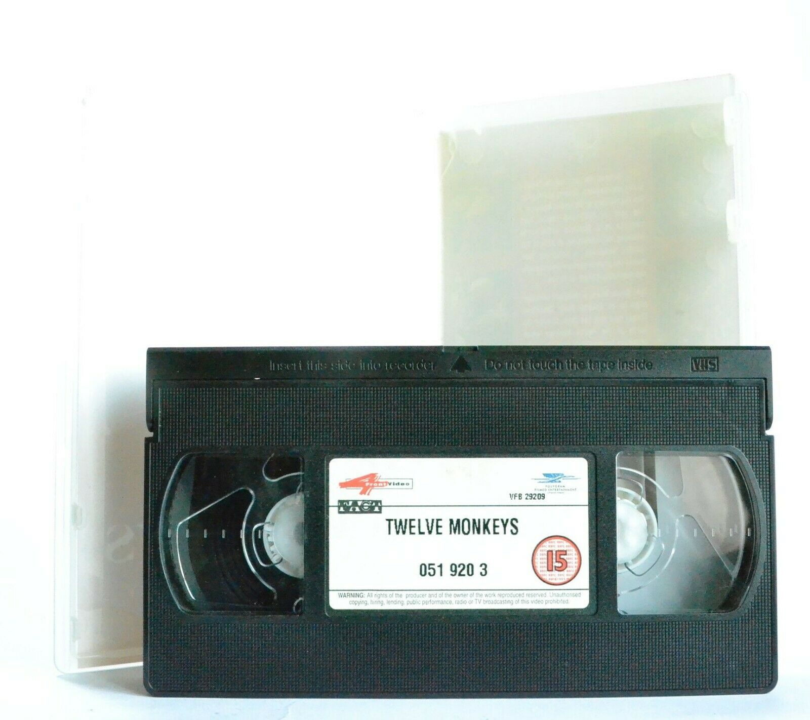 Twelve Monkeys: Time Travel - Bruce Willis - Brad Pitt - Action (1995) - VHS-