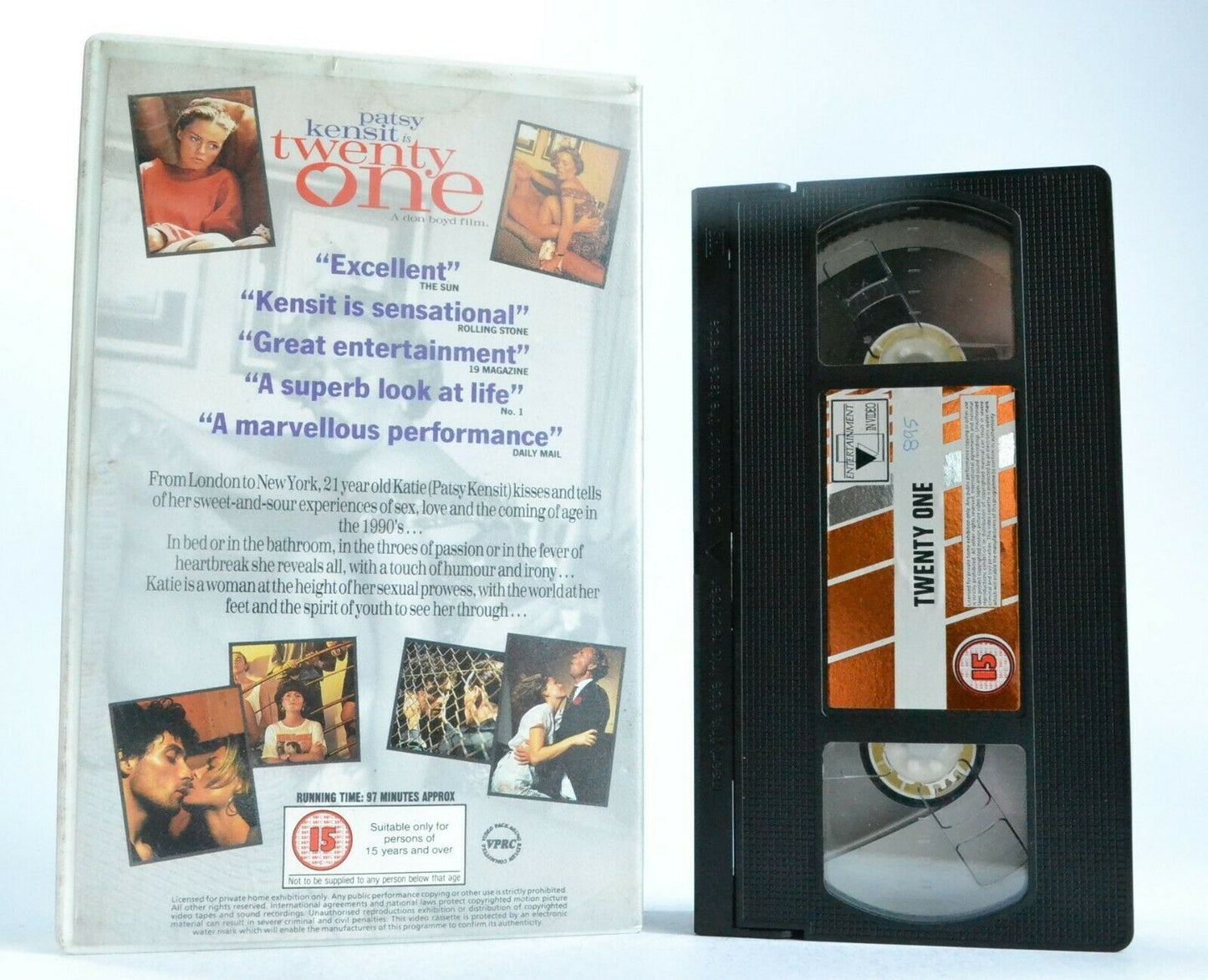 Twenty One (1991): An Don Boyd Film - Drama - Large Box - Patsy Kensit - Pal VHS-