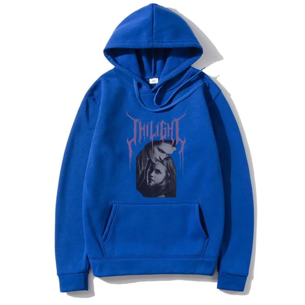 Twilight Hoodie – Bella and Edward Graphic Sweatshirt for Hoodie Love Gothic Style Fans-blue-XXXL-