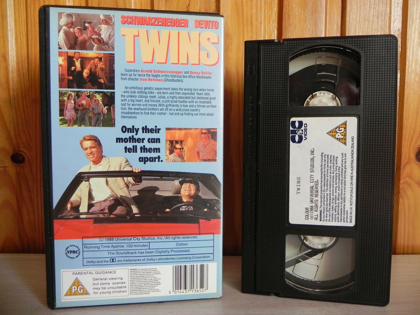 Twins - CIC Video - Comedy - Arnold Schwarzenegger - Danny DeVito - Pal VHS-