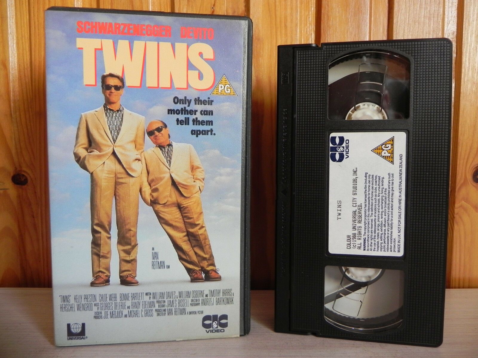 Twins - CIC Video - Comedy - Arnold Schwarzenegger - Danny DeVito - Pal VHS-