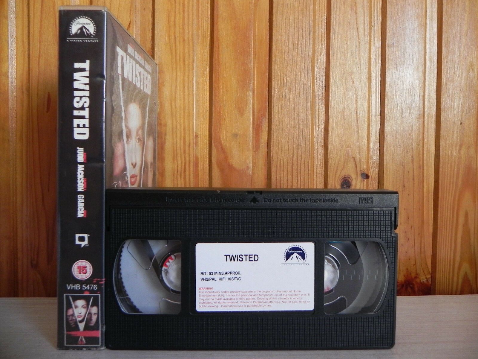 Twisted - Paramount - Drama - Action - Ashley Judd - Samuel L.Jackson - Pal VHS-