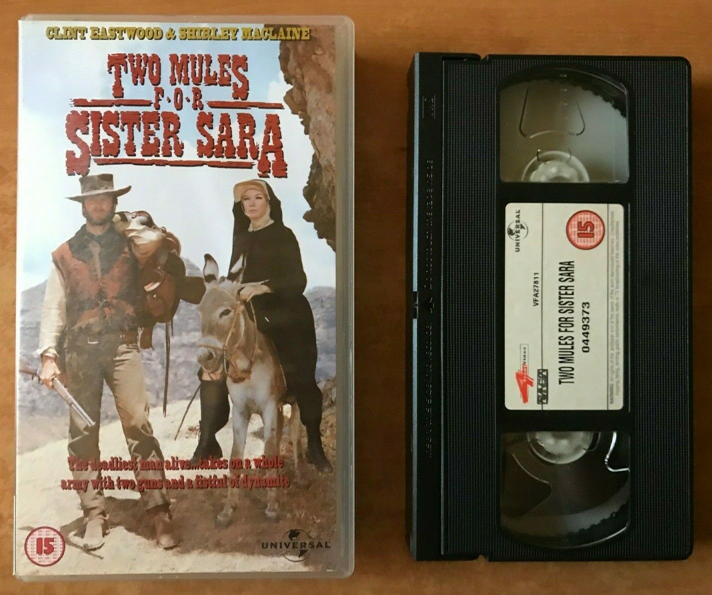 Two Mules For Sister Sara (1970); [Don Siegel] - Western - Clint Eastwood - VHS-