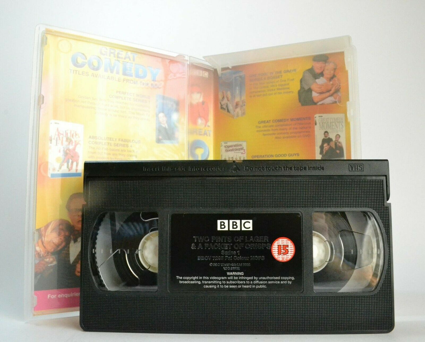 Two Pints Of Lager & A Packet Of Crips (Series 1) BBC Series - Comedy - Pal VHS-