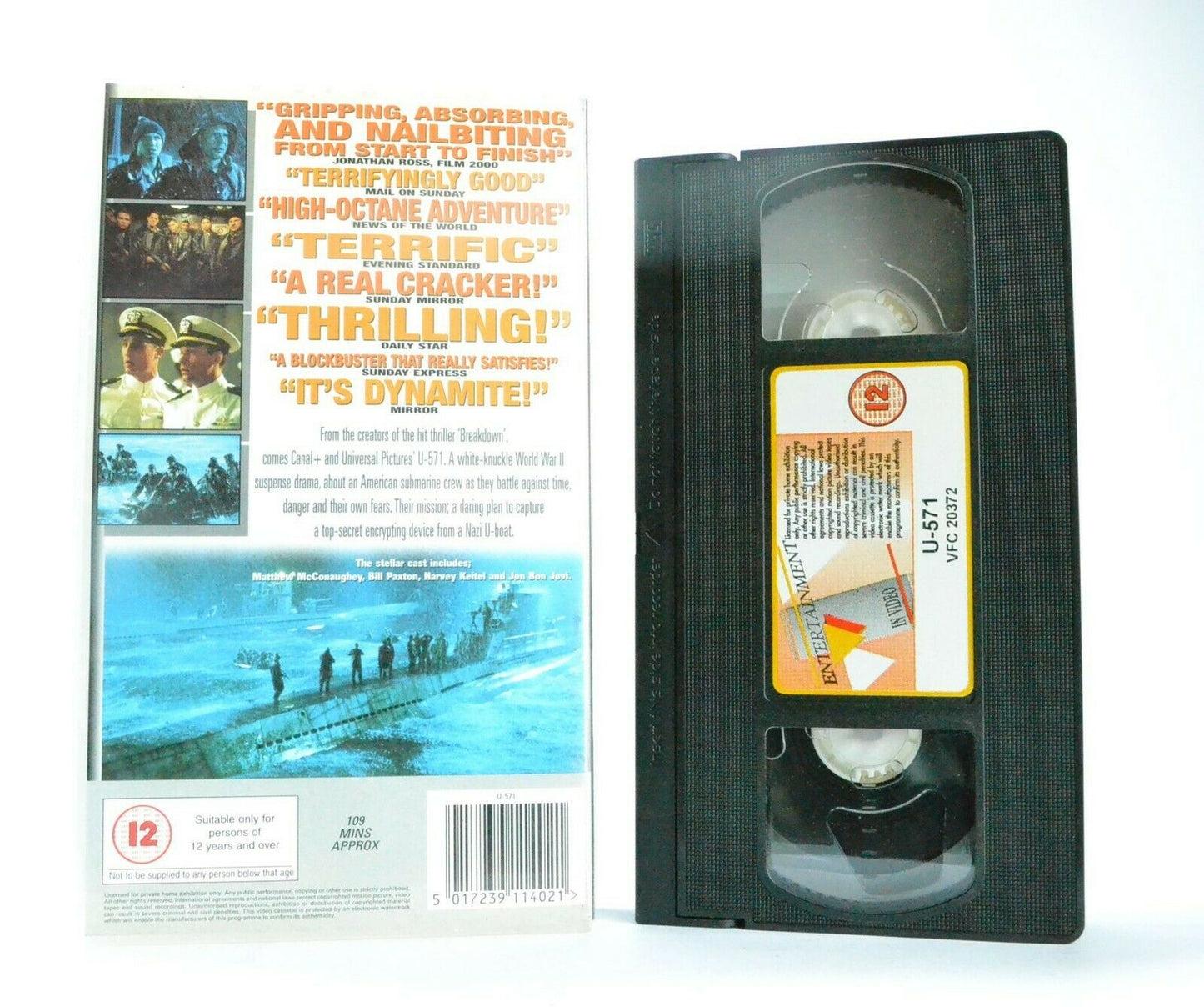 U-571: M.McConaughey/H.Keitel - War Action (2000) - Enigma Cipher Machine - VHS-