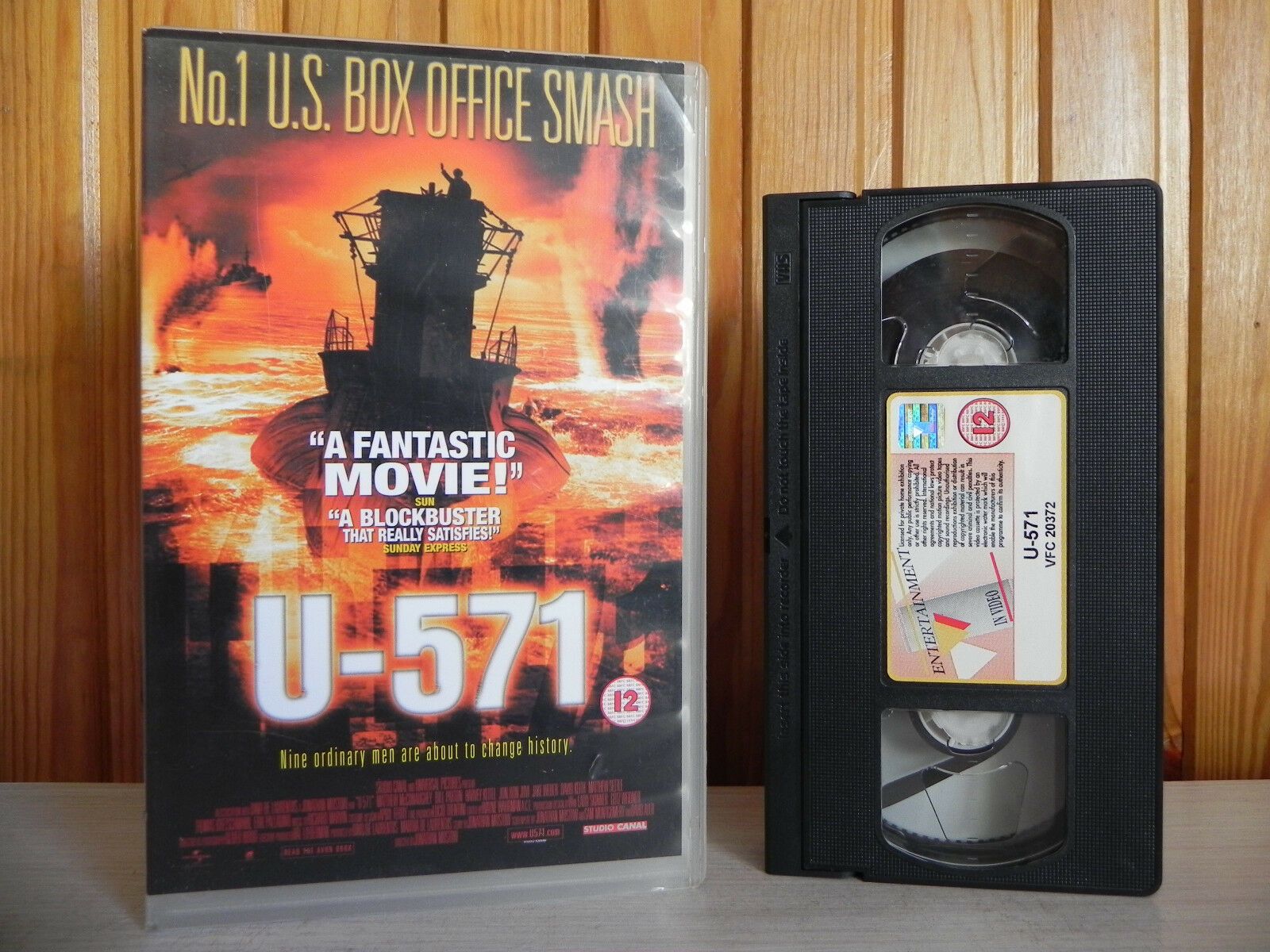 U-571: Spy Thriller [Capture the Enigma Machine] - Paxton Keitel (2000) Pal VHS-