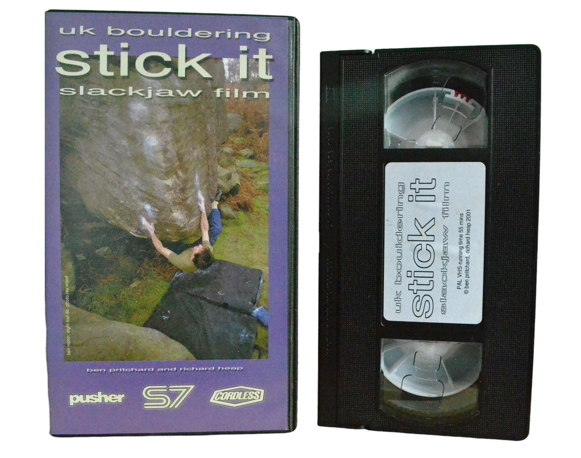 UK Bouldering Stick It- Slackjaw Film - Pusher - Vintage - Pal VHS-