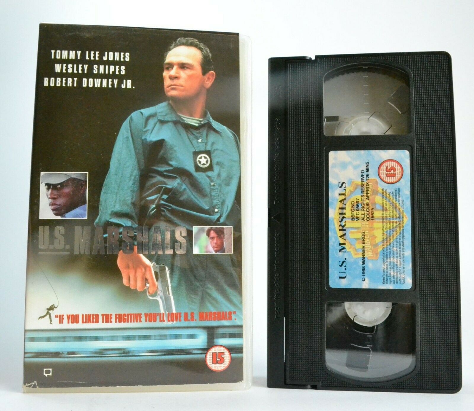 U.S. Marshals: "The Fugitive" Spin Off - Action Thriller - Tommy Lee Jones - VHS-