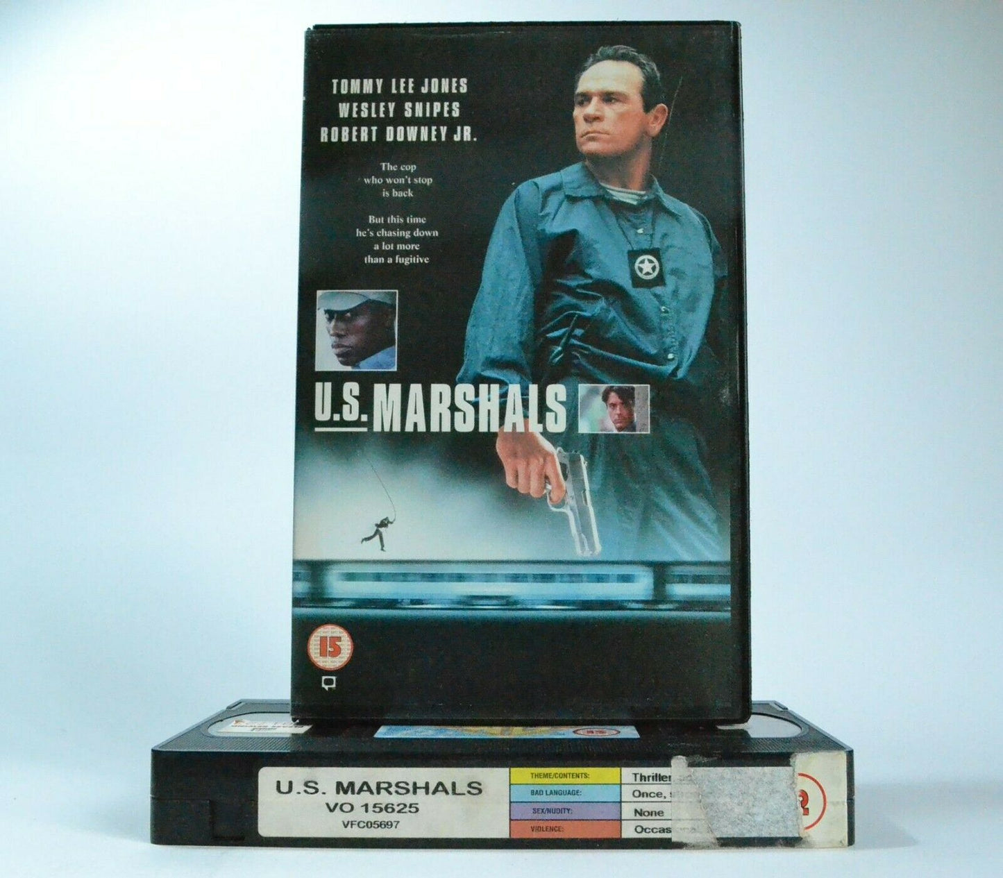 U.S.Marshals: Crime Thriller (1998) - Large Box - T.Lee Jones/W.Snipes - VHS-