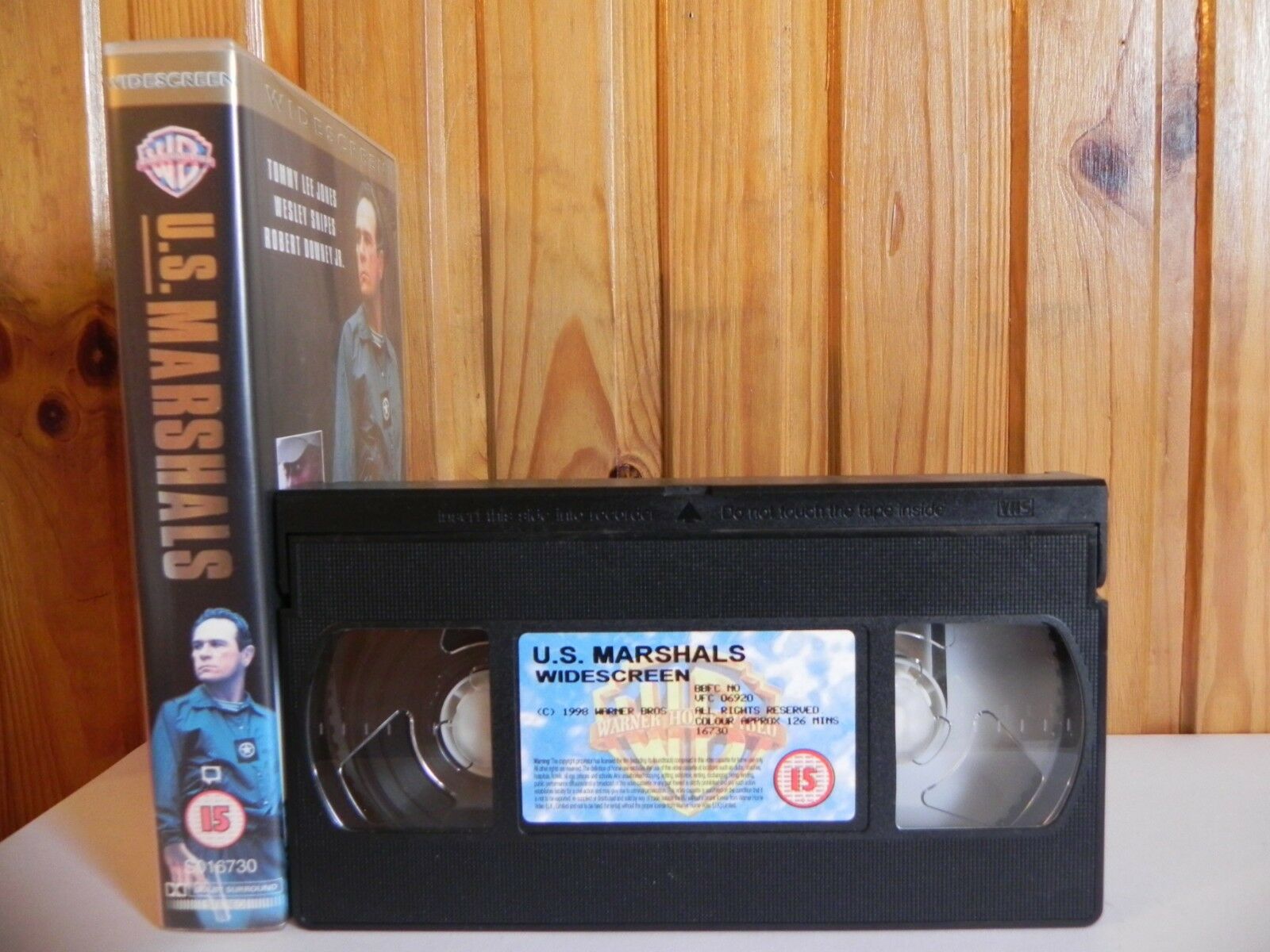 U.S.Marshals - Warner Home - Action - Widescreen - Tommy Lee Jones - Pal VHS-