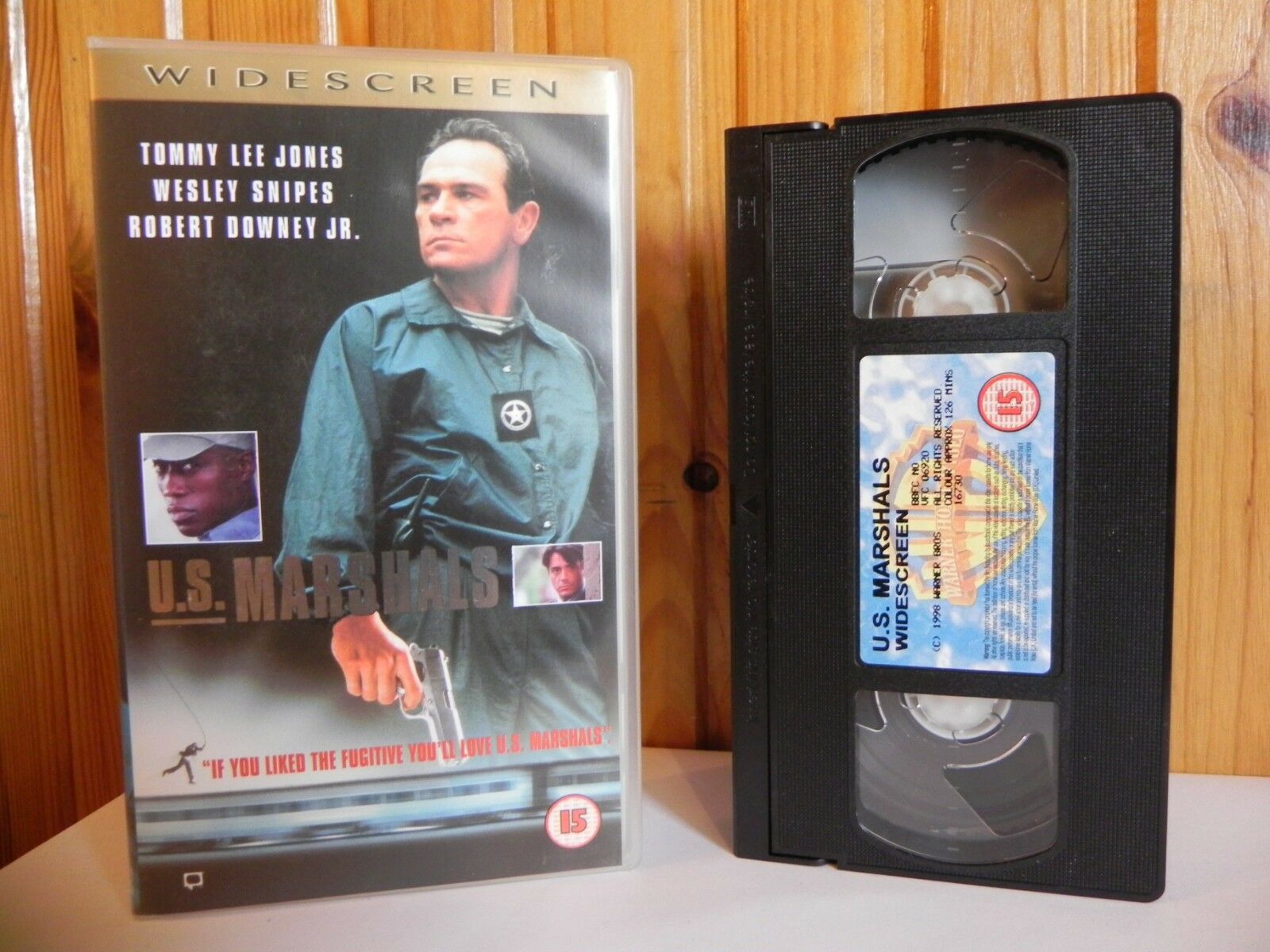 U.S.Marshals - Warner Home - Action - Widescreen - Tommy Lee Jones - Pal VHS-