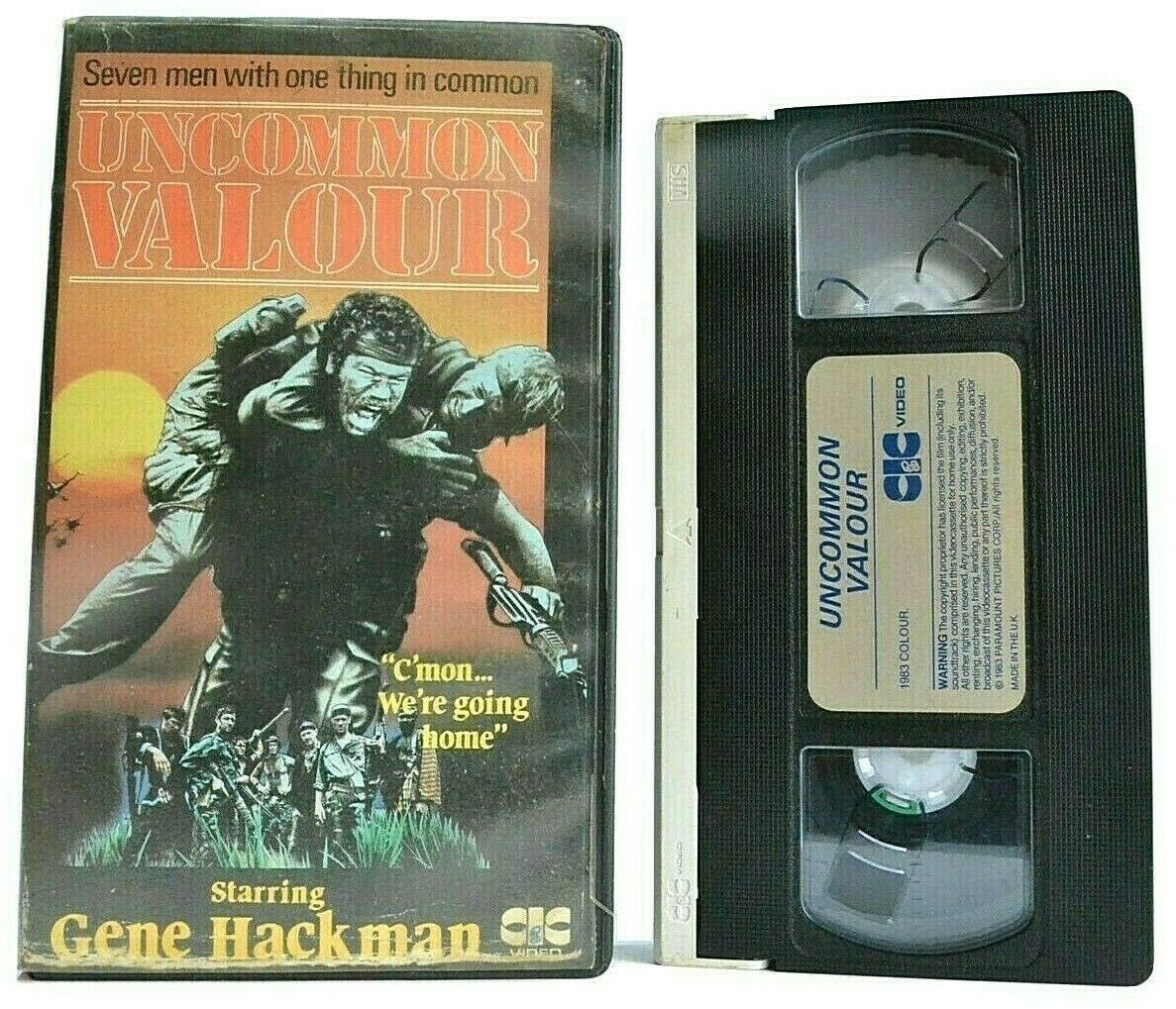 Uncommon Valour: (1983) CIC Pre-Cert - Action War Drama - Gene Hackman - Pal VHS-