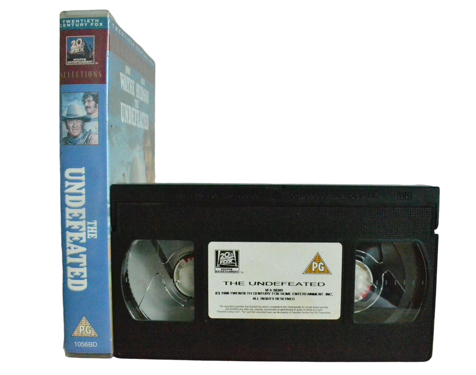 Undefeated - John Wayne - 20th Century Studio - Vintage - Pal VHS-