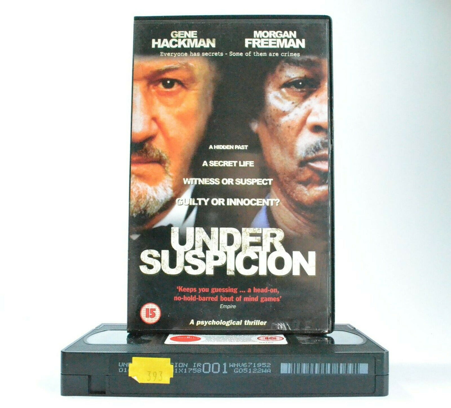 Under Suspicion: Psychological Thriller - Large Box - G.Hackman/M.Freeman - VHS-