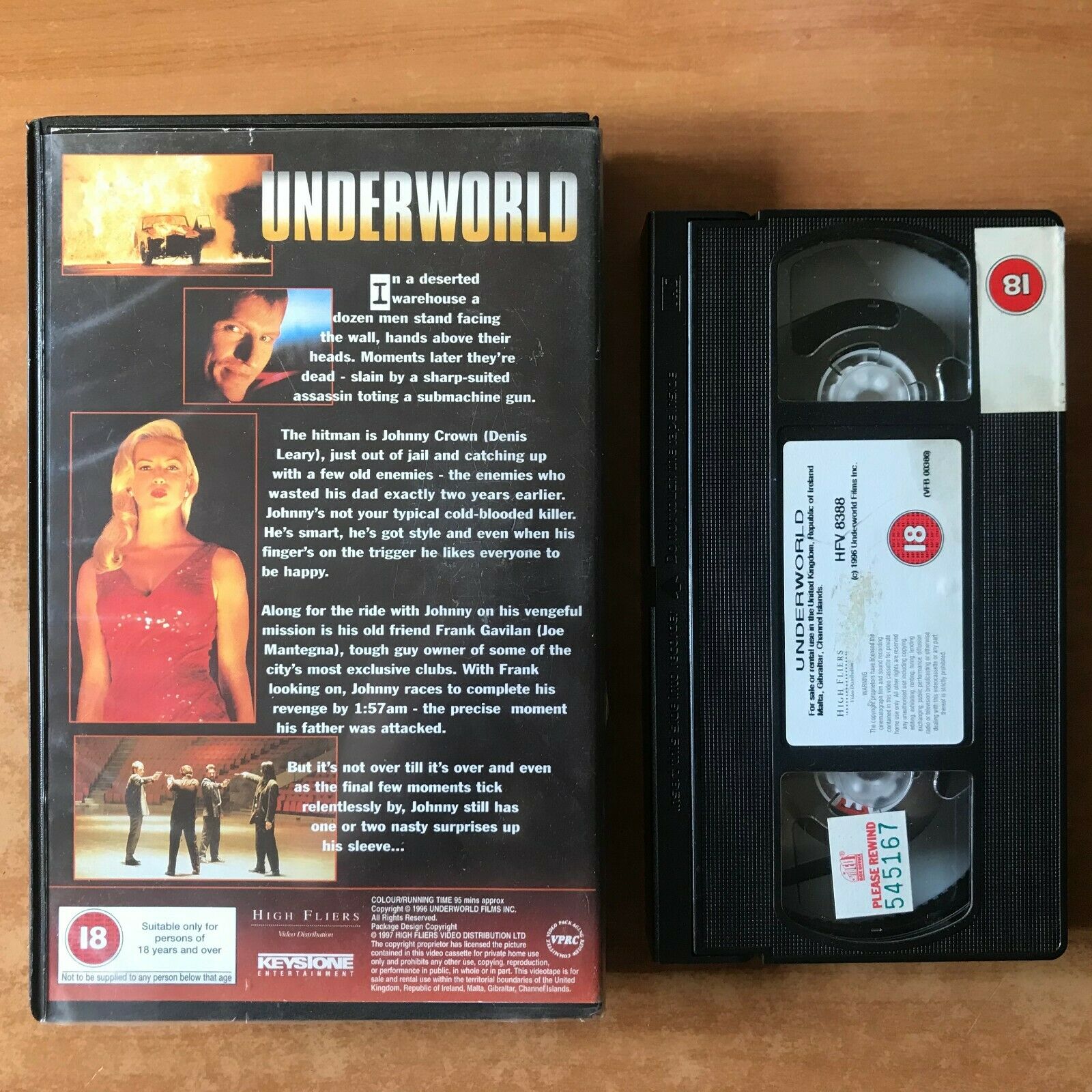 Underworld (1996): Thriller; [Big Box] Rental - Joe Mantegna / Tracy Lords - VHS-