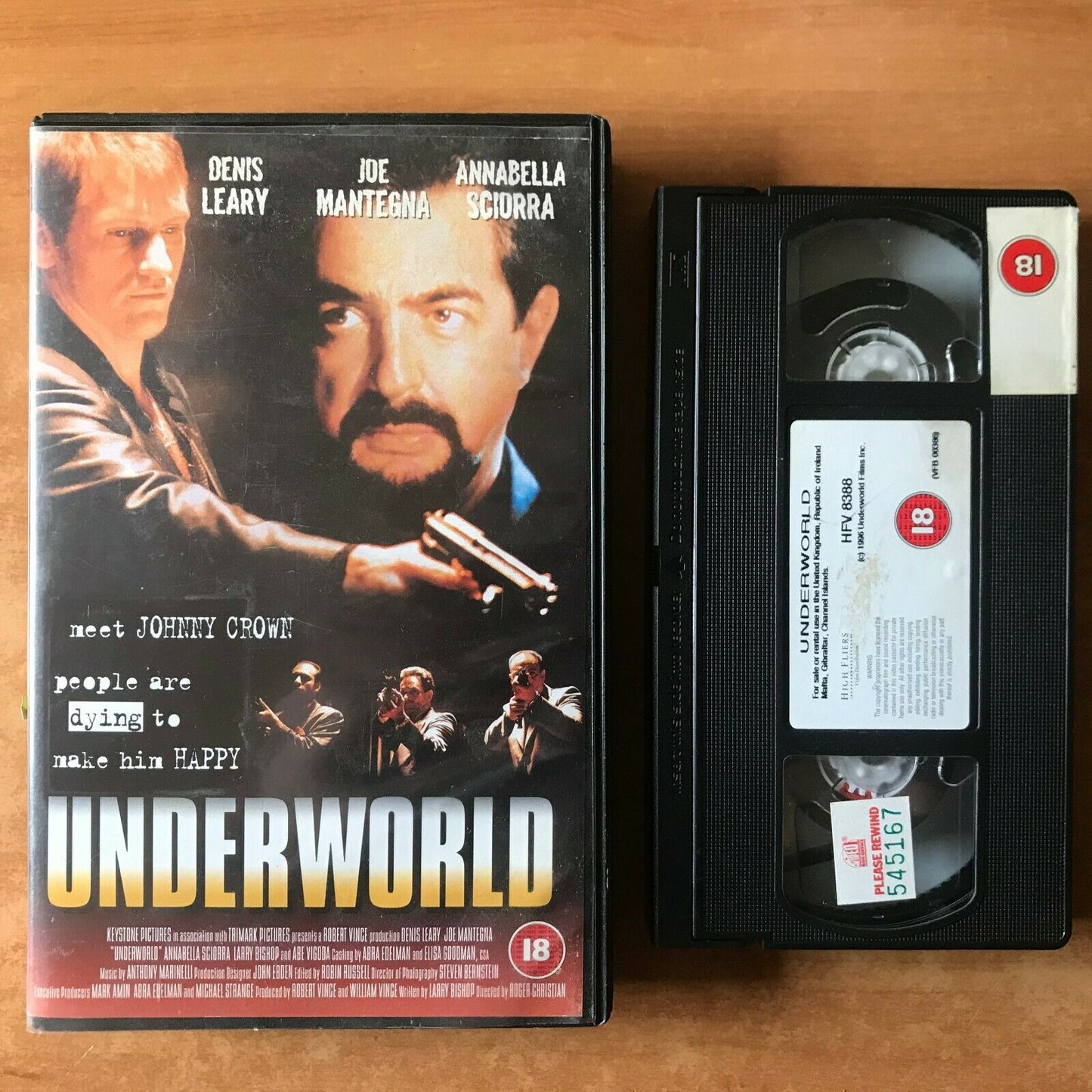 Underworld (1996): Thriller; [Big Box] Rental - Joe Mantegna / Tracy Lords - VHS-