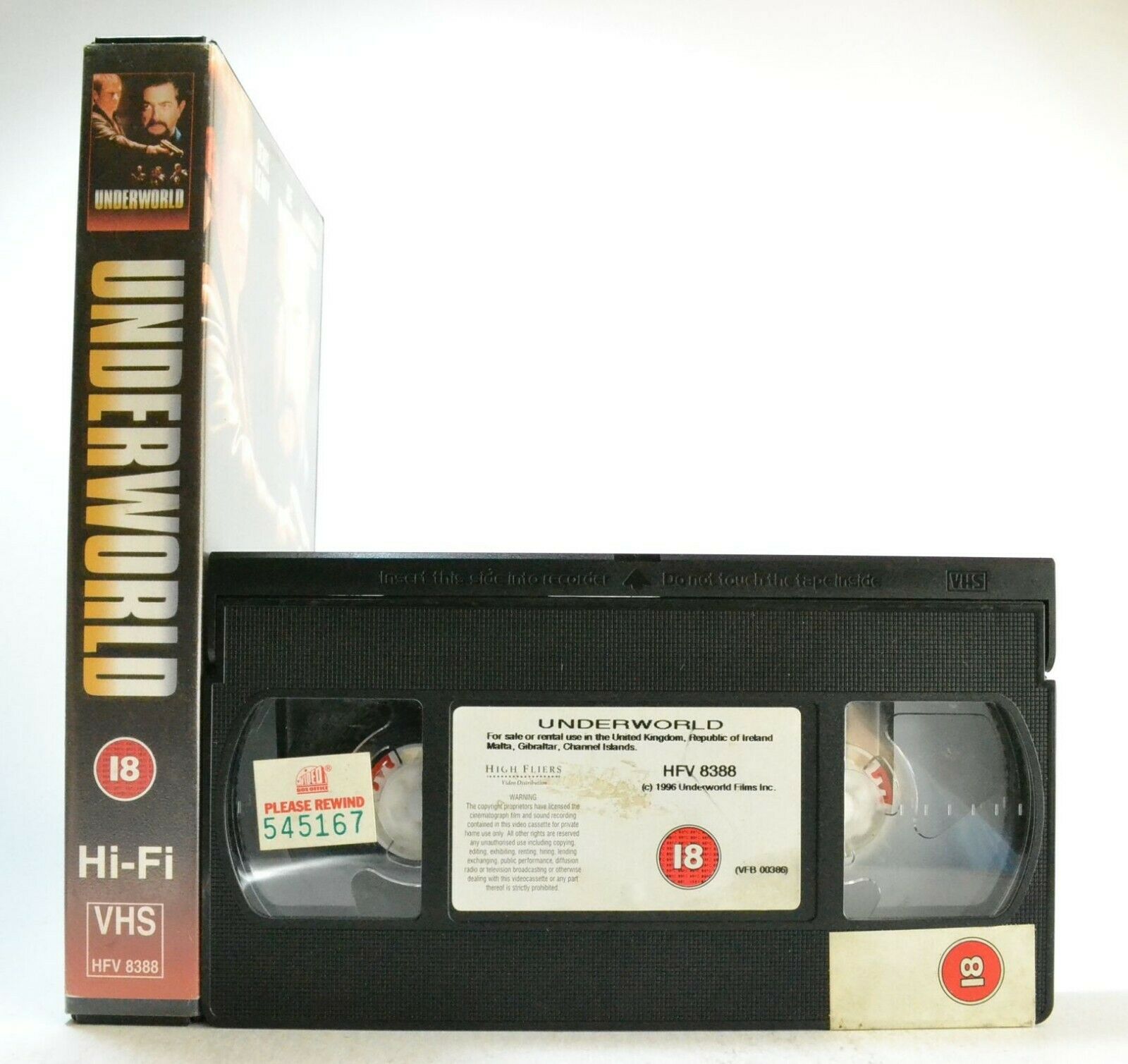 Underworld: (1996) Thriller - Large Box - Ex-Rental - D.Leary/J.Mantegna - VHS-