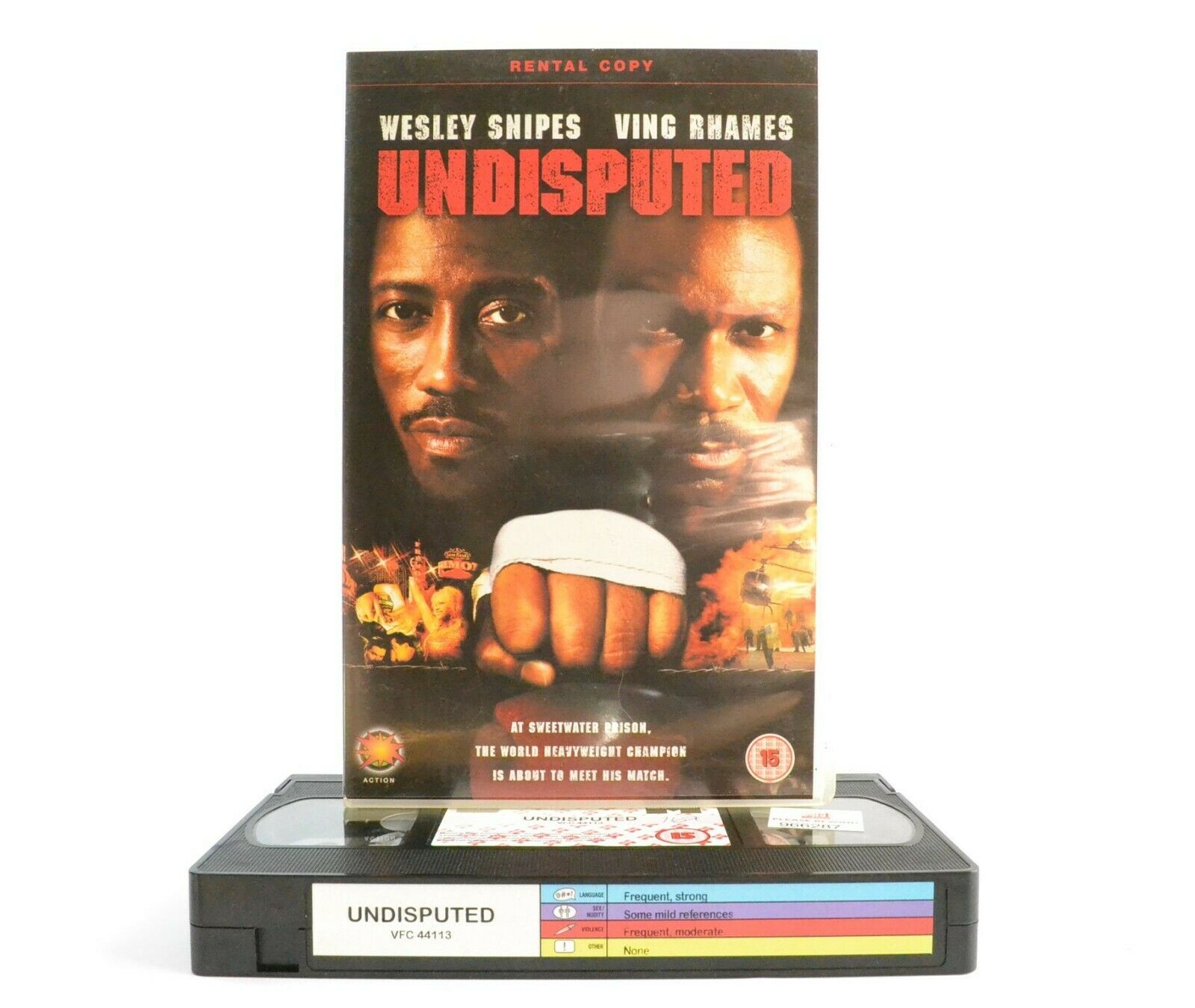 Undisputed: Wesley Snipes/Ving Rhames - Thriller - Large Box - Ex-Rental - VHS-