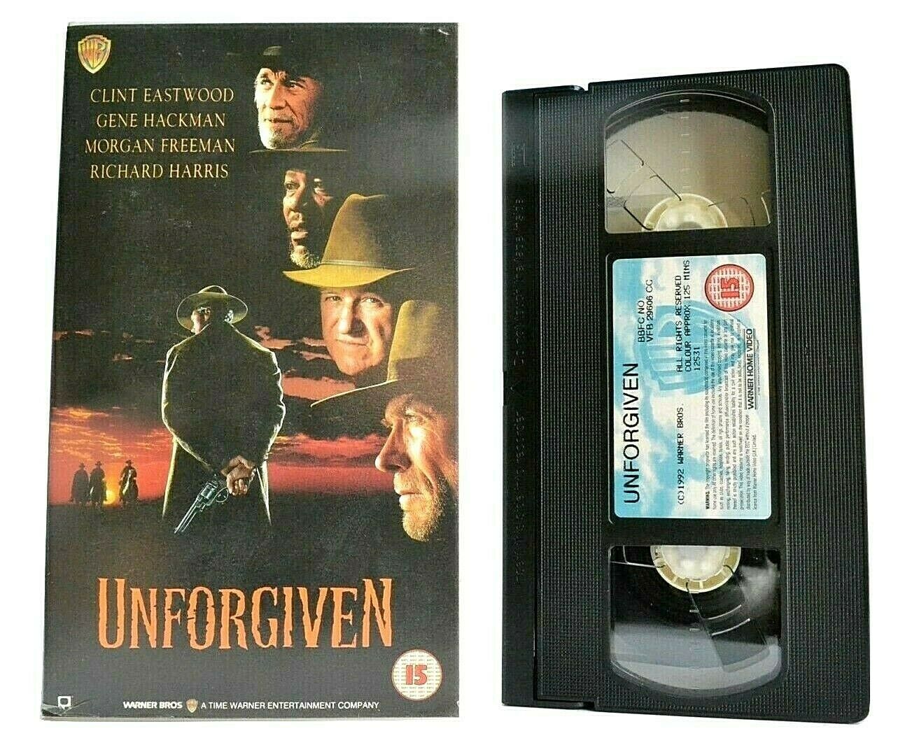 Unforgiven (1992) - Revisionist Western - Clint Eastwood/Gene Hackman - Pal VHS-