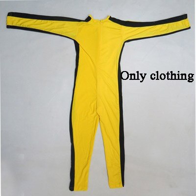 Unisex Adult / Kids - Bruce Lee Cosplay - Jeet Kune Do - Chinese Kung Fu - Jumpsuit Cosplay Costume & Nunchaku - Game of Death-Only onesies-100-