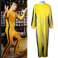 Unisex Adult / Kids - Bruce Lee Cosplay - Jeet Kune Do - Chinese Kung Fu - Jumpsuit Cosplay Costume & Nunchaku - Game of Death-